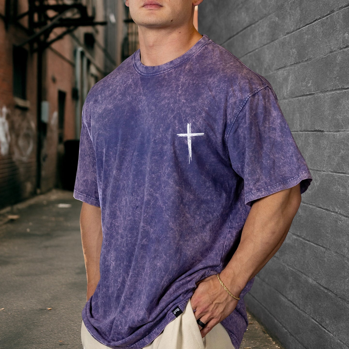 "Jesus The Ultimate Deadlifter" Unisex Vintage Washed Christian T-Shirt Two Sides | Matthew 11:28 Burden Bearer Tee | Faith Guided Life Apparel