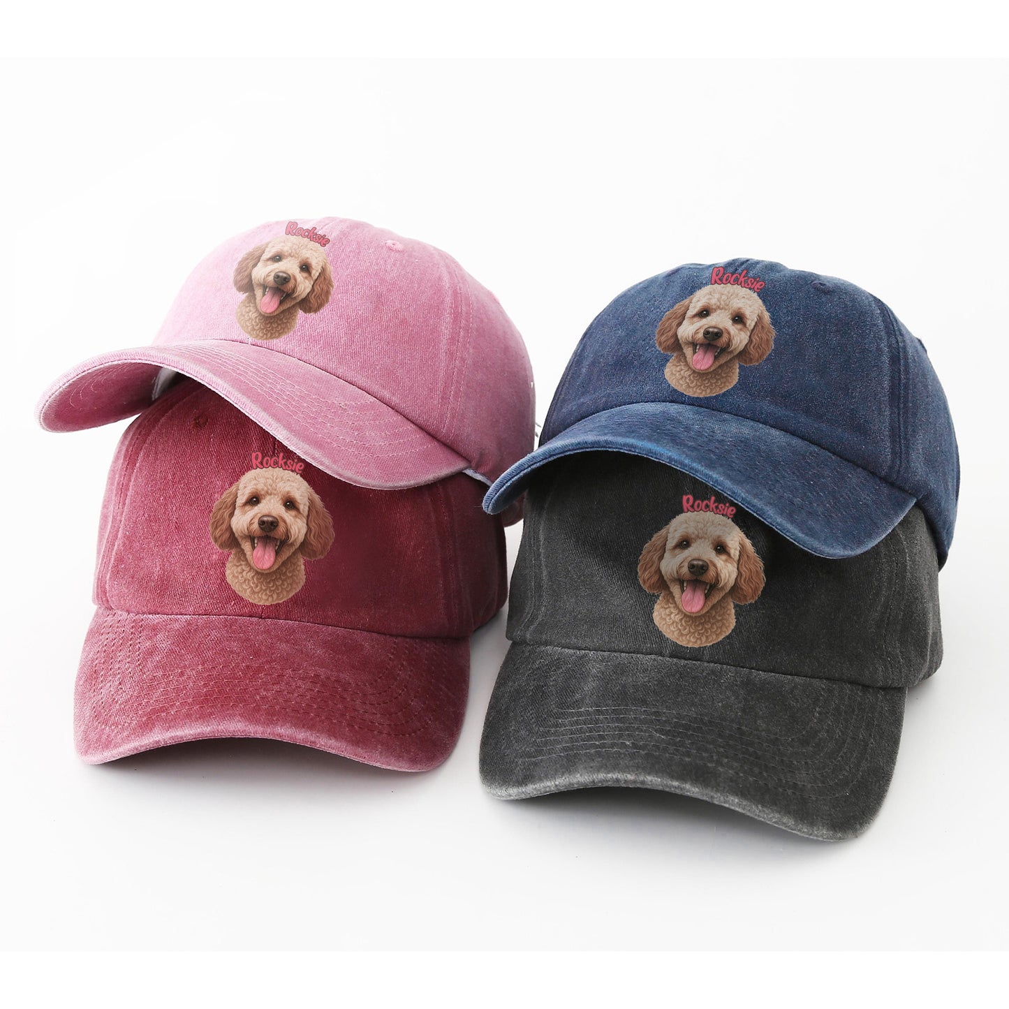 Rocksie Baseball Cap - Cute Dog Lover Hat
