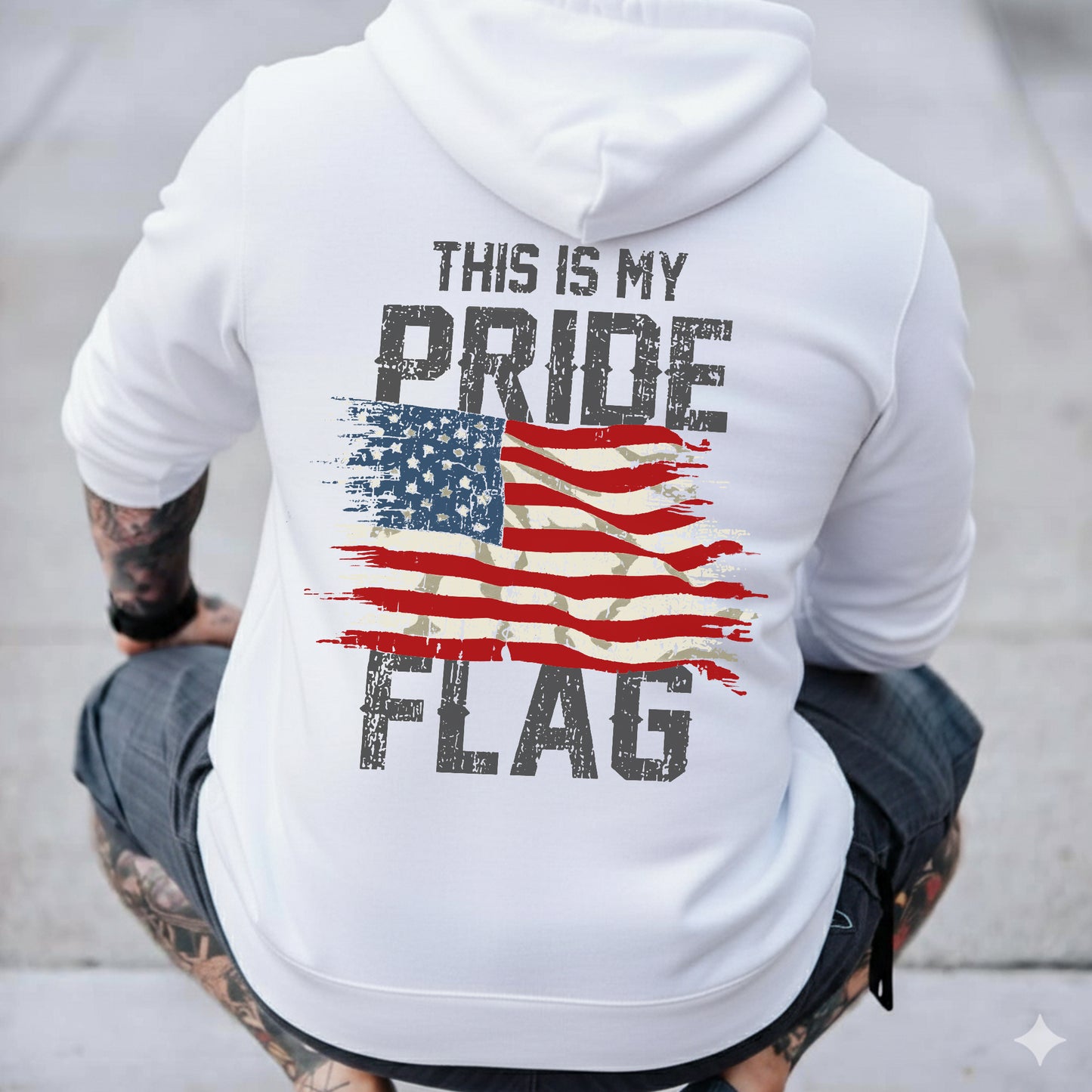 This Is My Pride Flag – 1776 Patriotic T-Shirt Two Sides