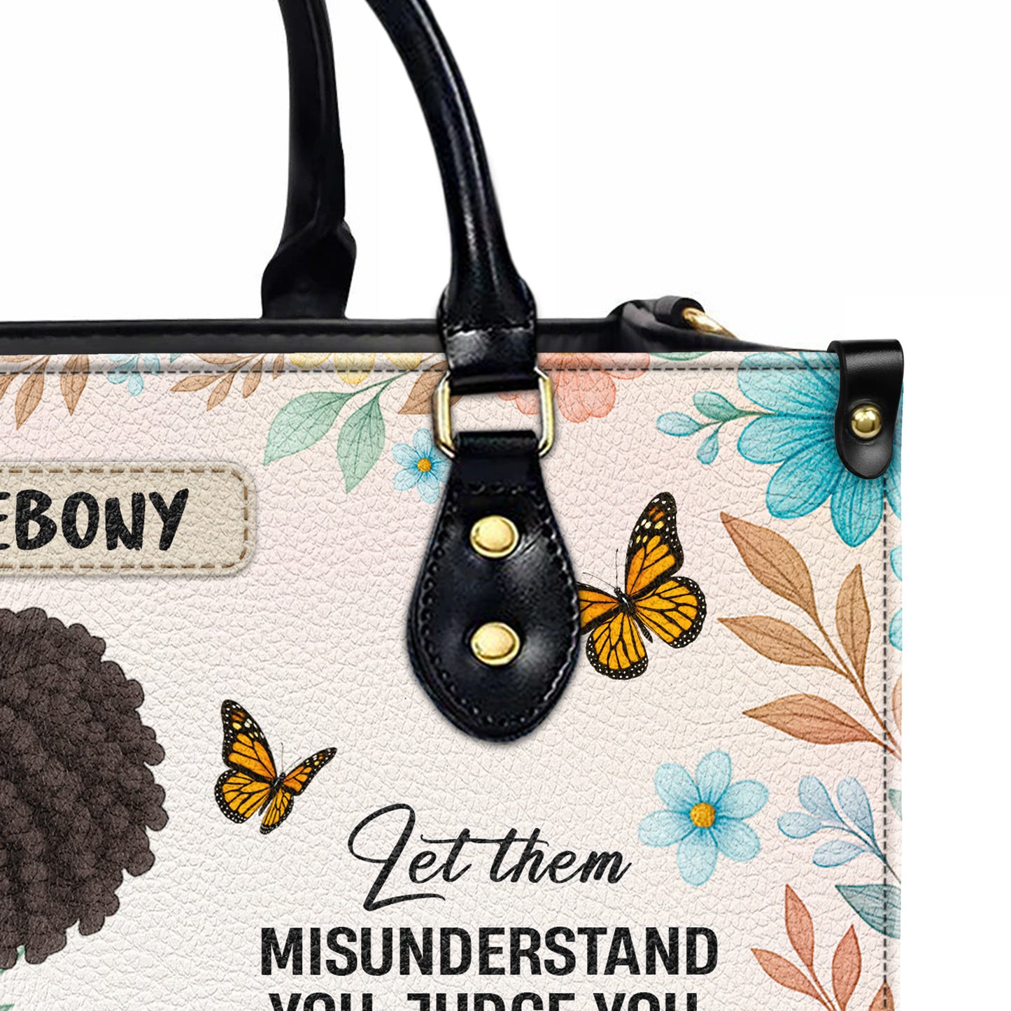 Let Them Misunderstand You Affirmed By God Personalized Leather Handbag