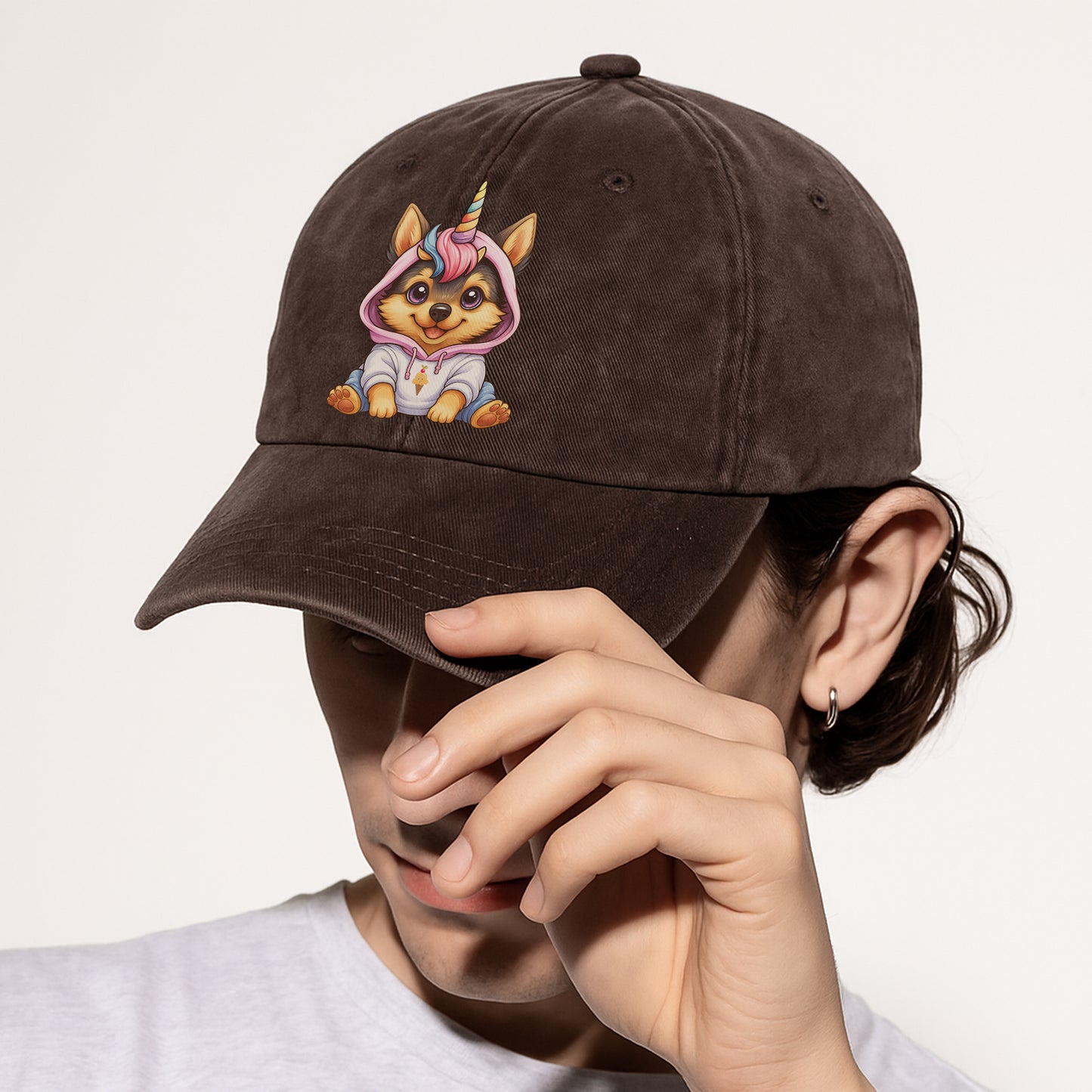 Unicorn Dog Baseball Cap - Magical Pet Lover Hat