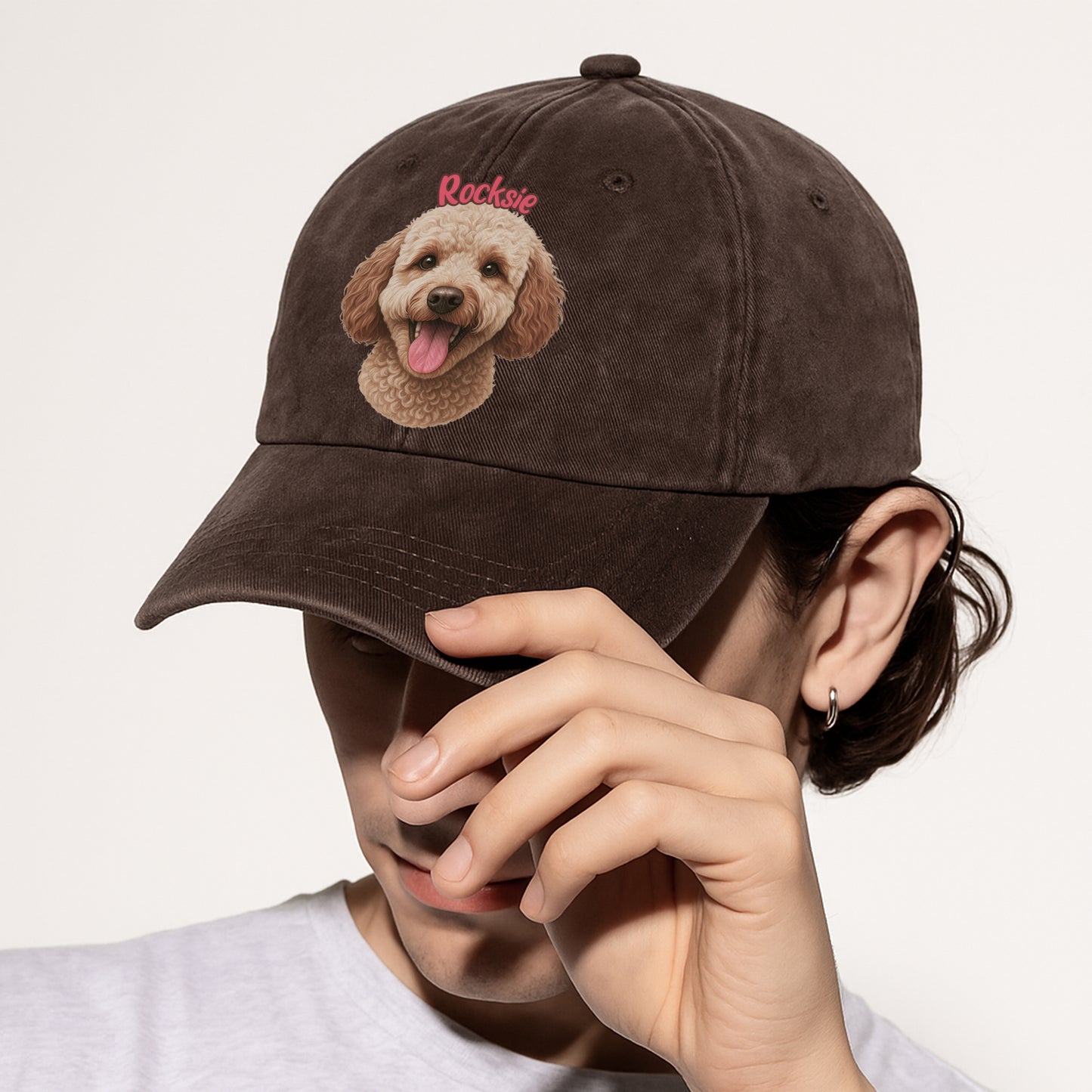 Rocksie Baseball Cap - Cute Dog Lover Hat
