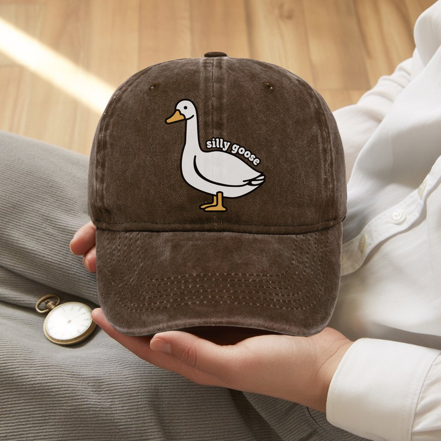 Silly Goose Baseball Cap - Cute Funny Animal Hat