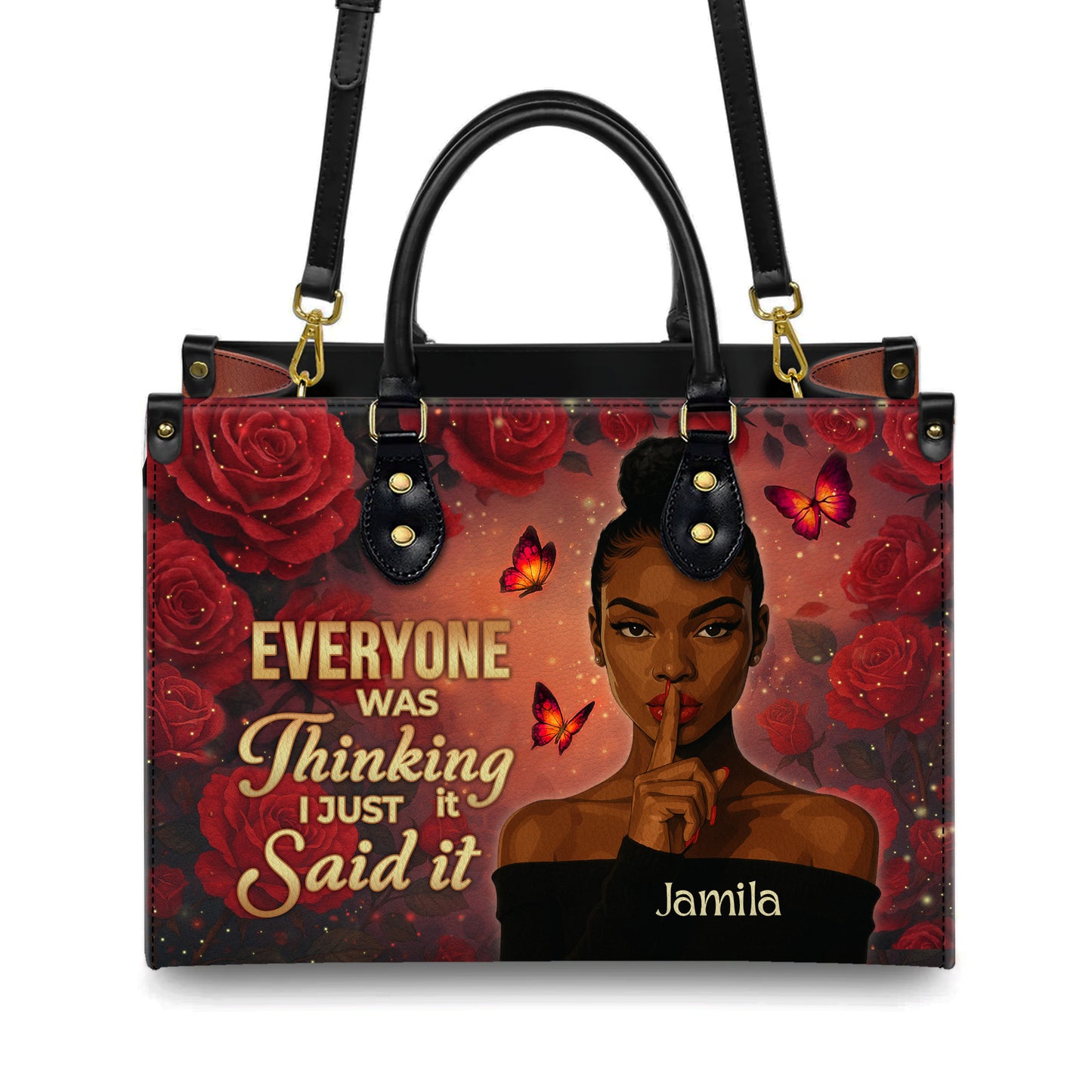 Everyone Was Thinking It I Just Said It Sassy Truth Teller Personalized Leather Handbag