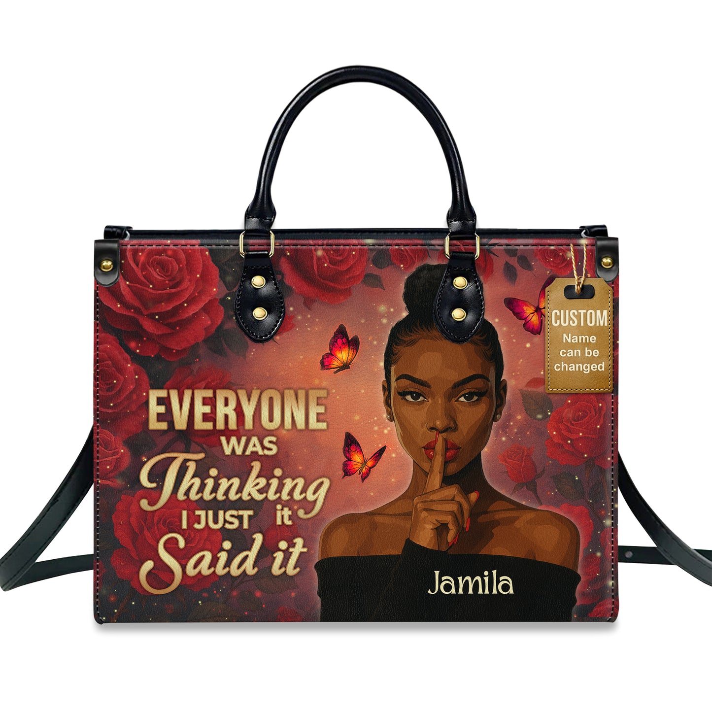 Everyone Was Thinking It I Just Said It Sassy Truth Teller Personalized Leather Handbag