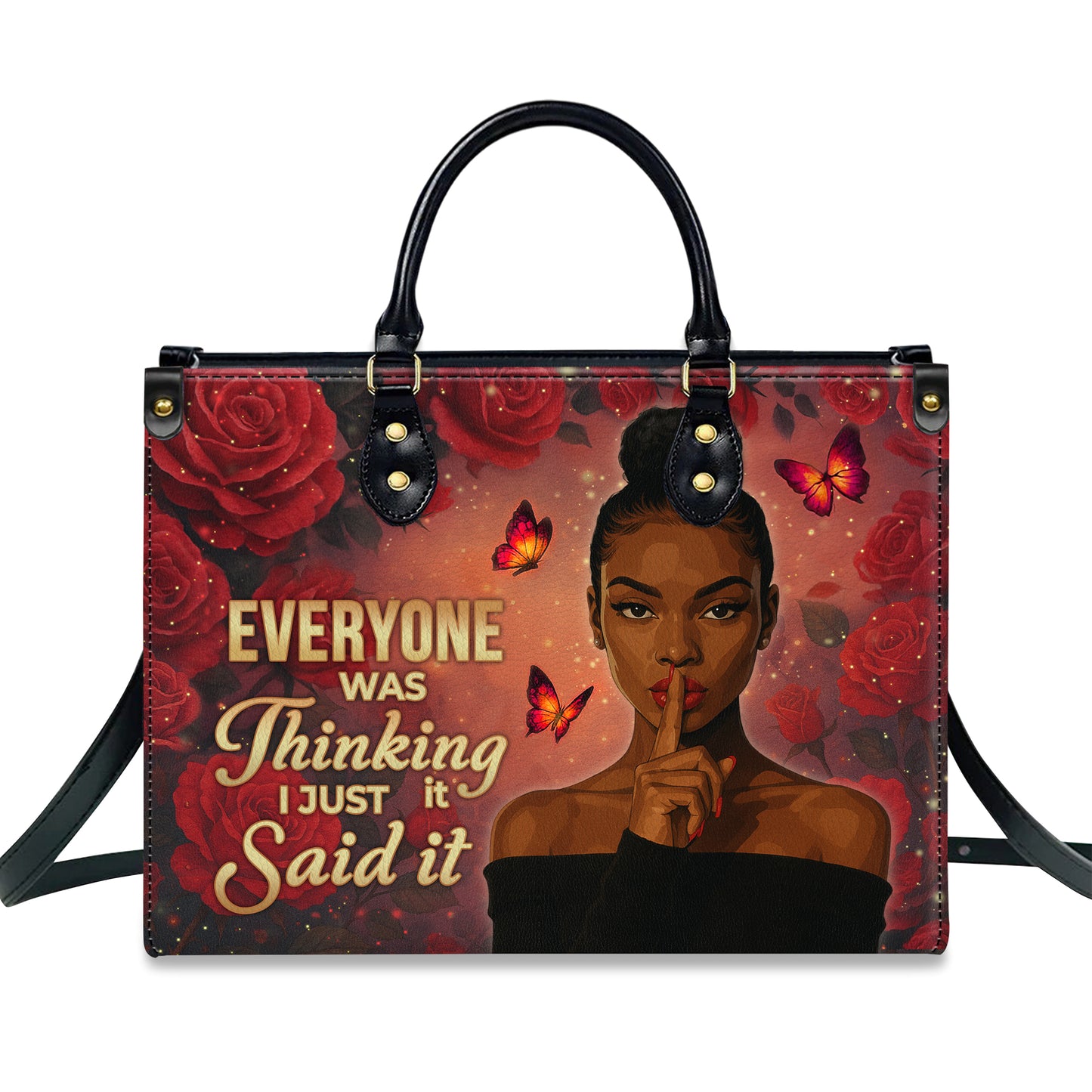 Everyone Was Thinking It I Just Said It Sassy Truth Teller Personalized Leather Handbag
