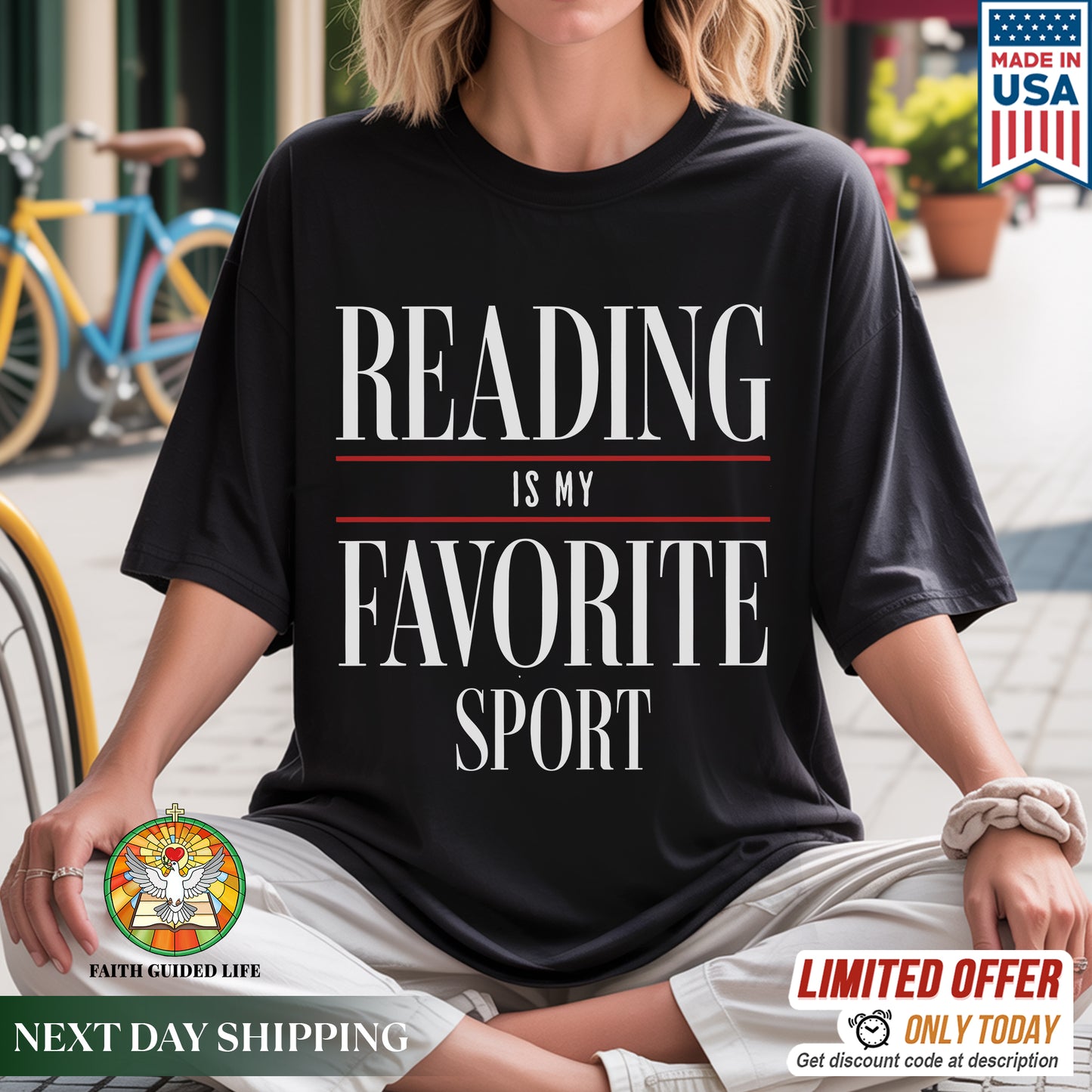 Reading Is My Favorite Sport T-Shirt - Book Lover Declaration