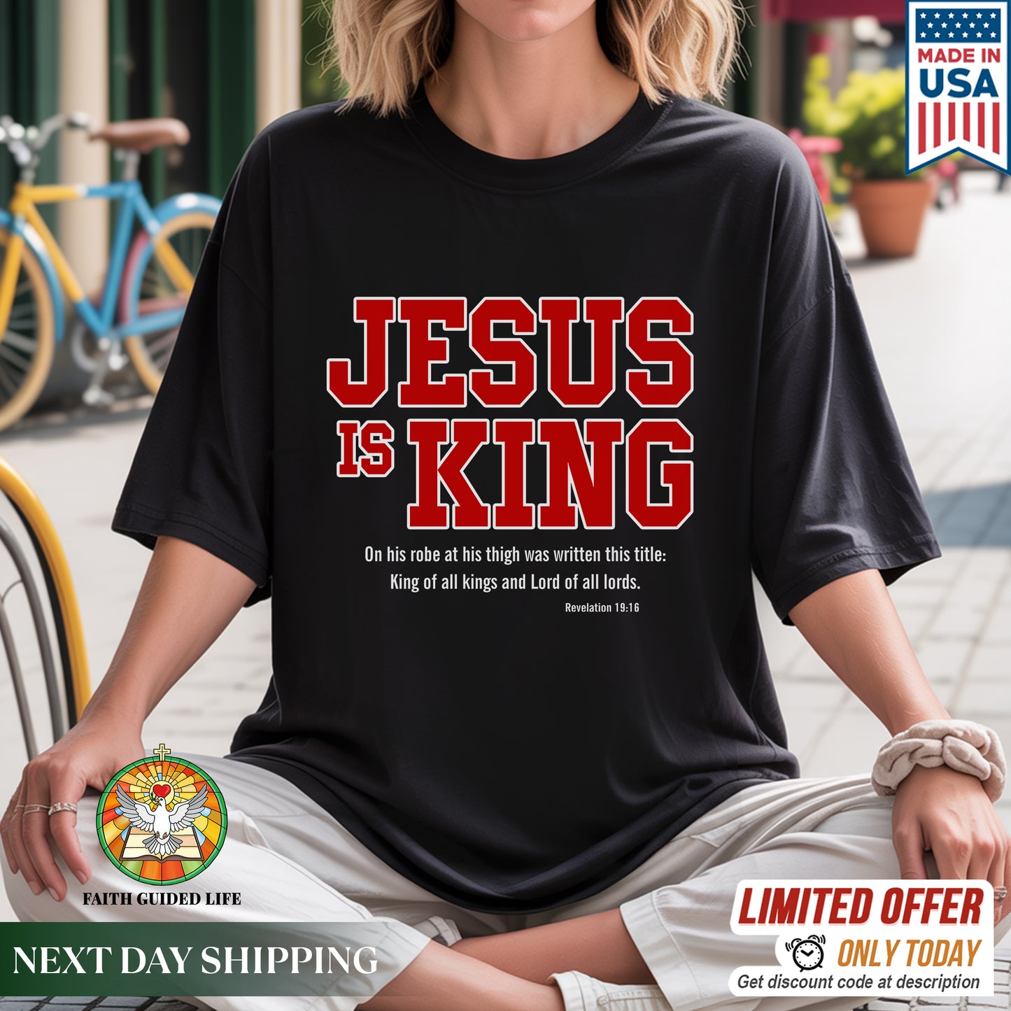 Jesus Is King - King of Kings Revelation 19:16 Christian Declaration