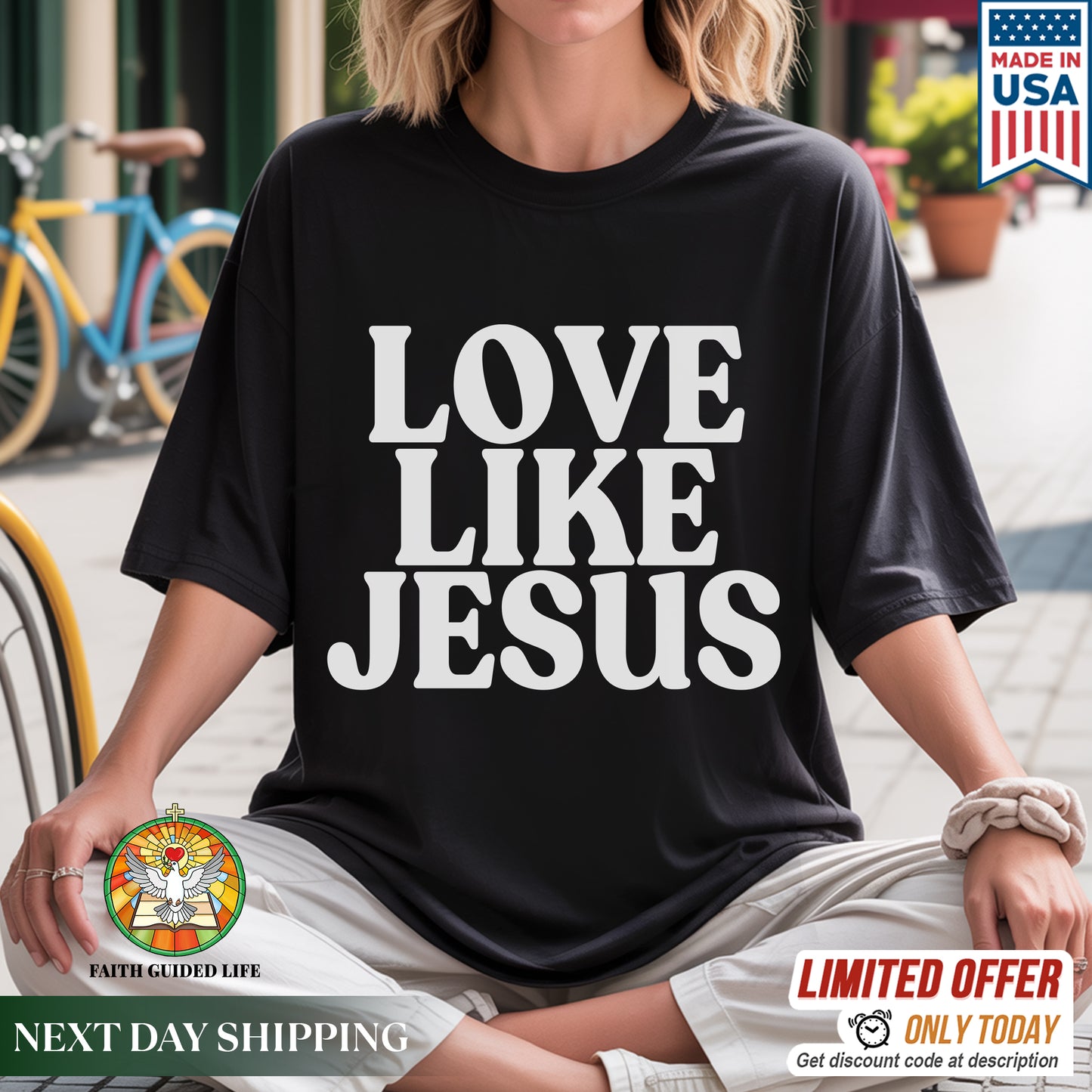 Love Like Jesus T-Shirt - Divine Love Declaration