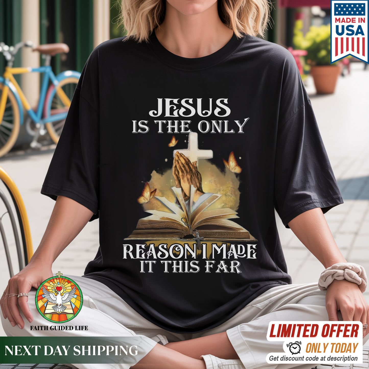 Jesus Is The Only Reason I Made It This Far T-Shirt - Testimony of Grace