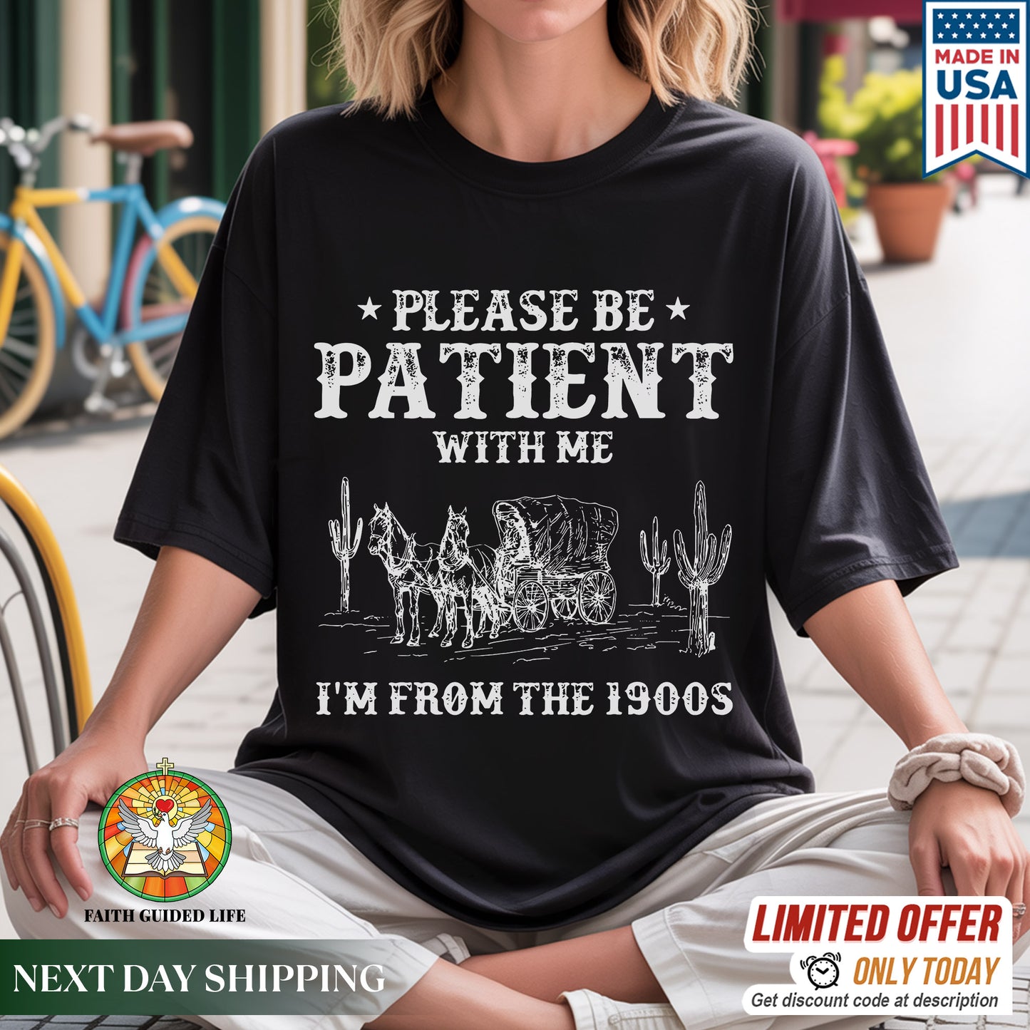 Please Be Patient With Me I'm From The 1900s T-Shirt - Vintage Humor