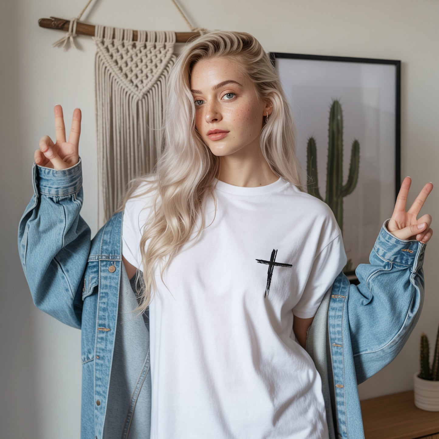 Daughter of the King Christian T-Shirt with 2 Corinthians 6:18 | Faith Guided Life Apparel
