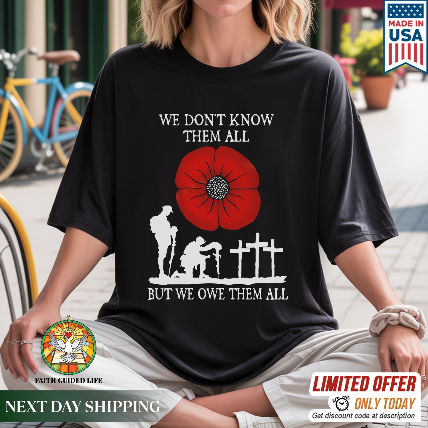 We Don't Know Them All But We Owe Them All T-Shirt - Memorial Tribute