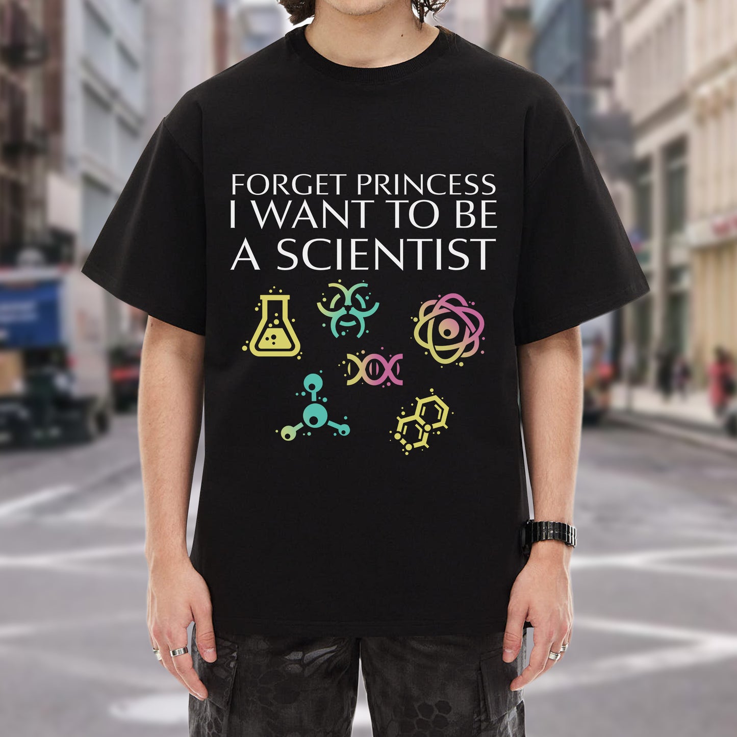 Forget Princess I Want To Be A Scientist T-Shirt - STEM Empowerment