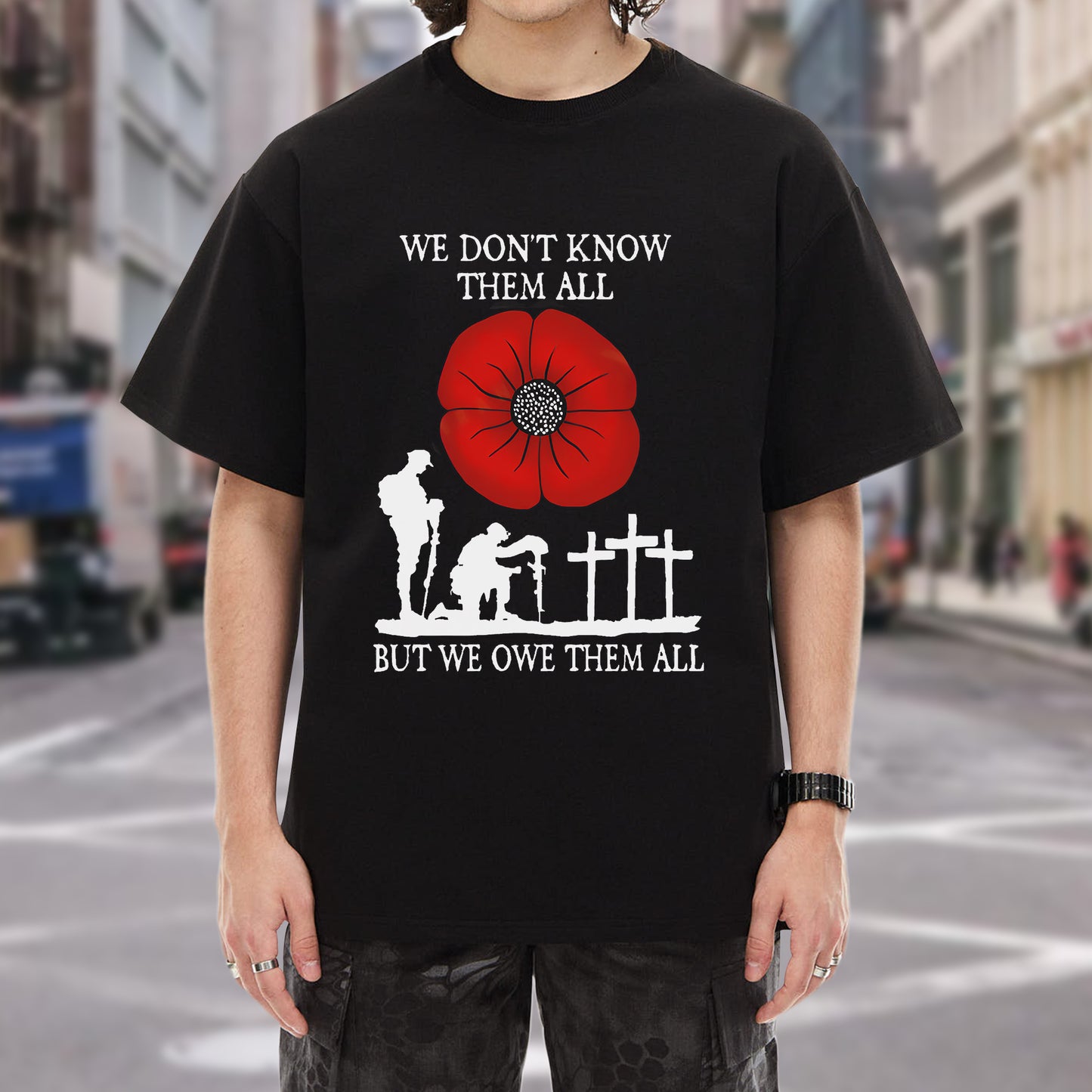 We Don't Know Them All But We Owe Them All T-Shirt - Memorial Tribute