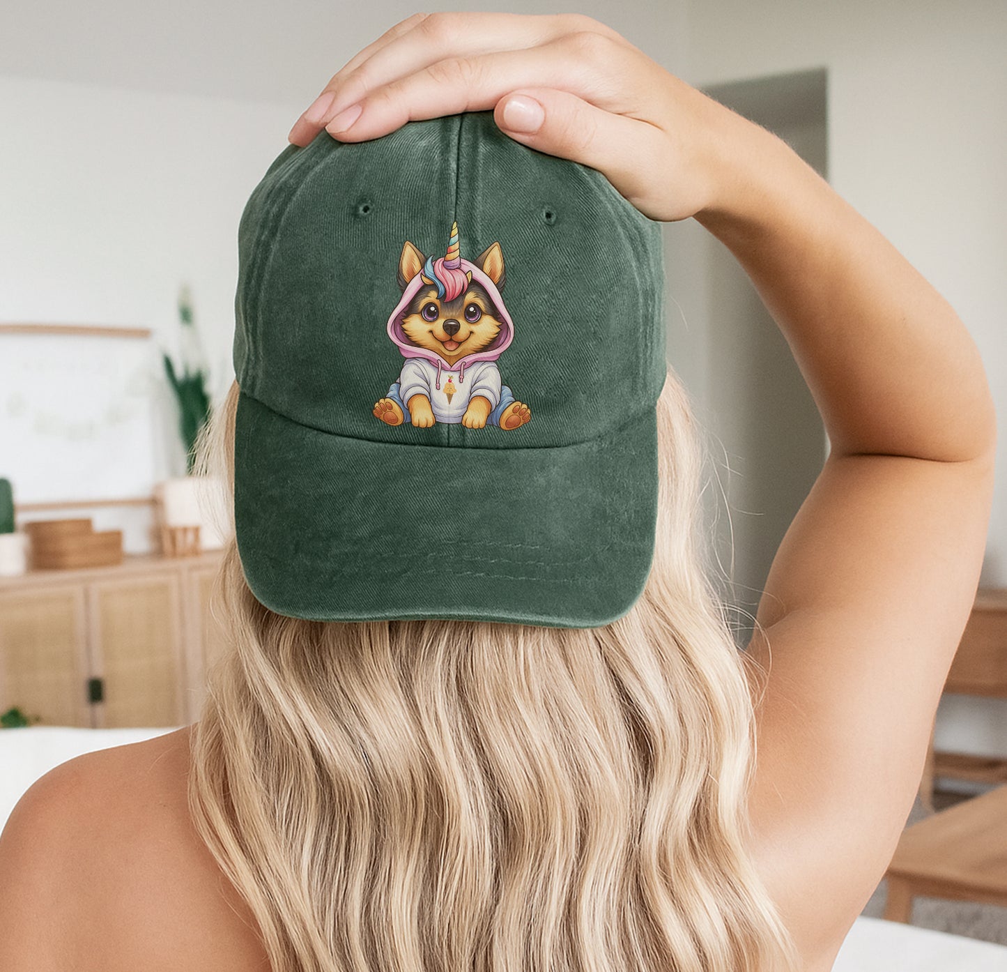 Unicorn Dog Baseball Cap - Magical Pet Lover Hat