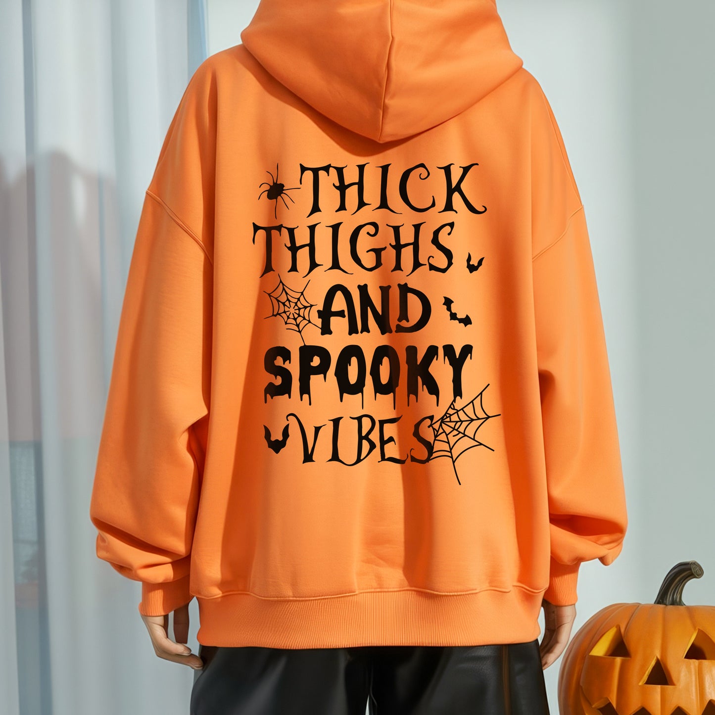 Thick Thighs And Spooky Vibes Halloween T-Shirt Body Positive Confidence Halloween Tee