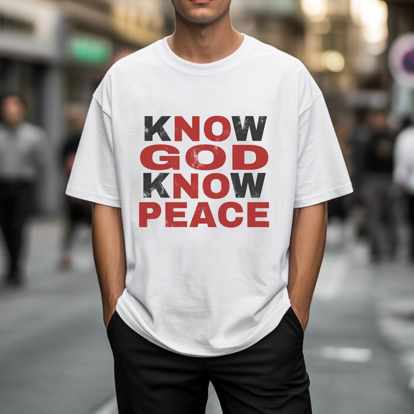 Know God Know Peace T-Shirt - Spiritual Wisdom Declaration