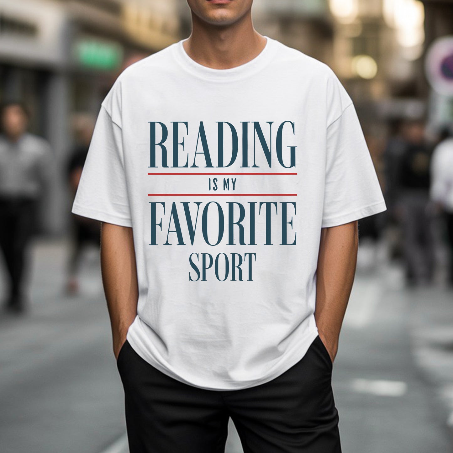 Reading Is My Favorite Sport T-Shirt - Book Lover Declaration