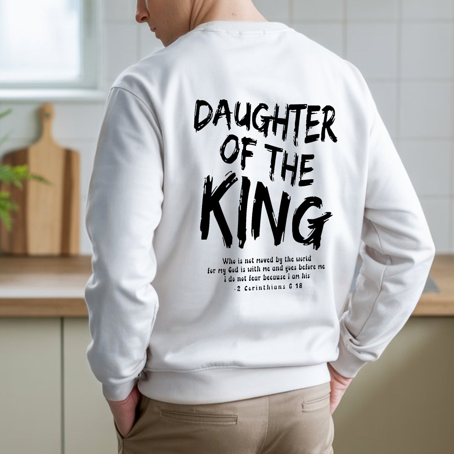 Daughter of the King Christian T-Shirt with 2 Corinthians 6:18 | Faith Guided Life Apparel