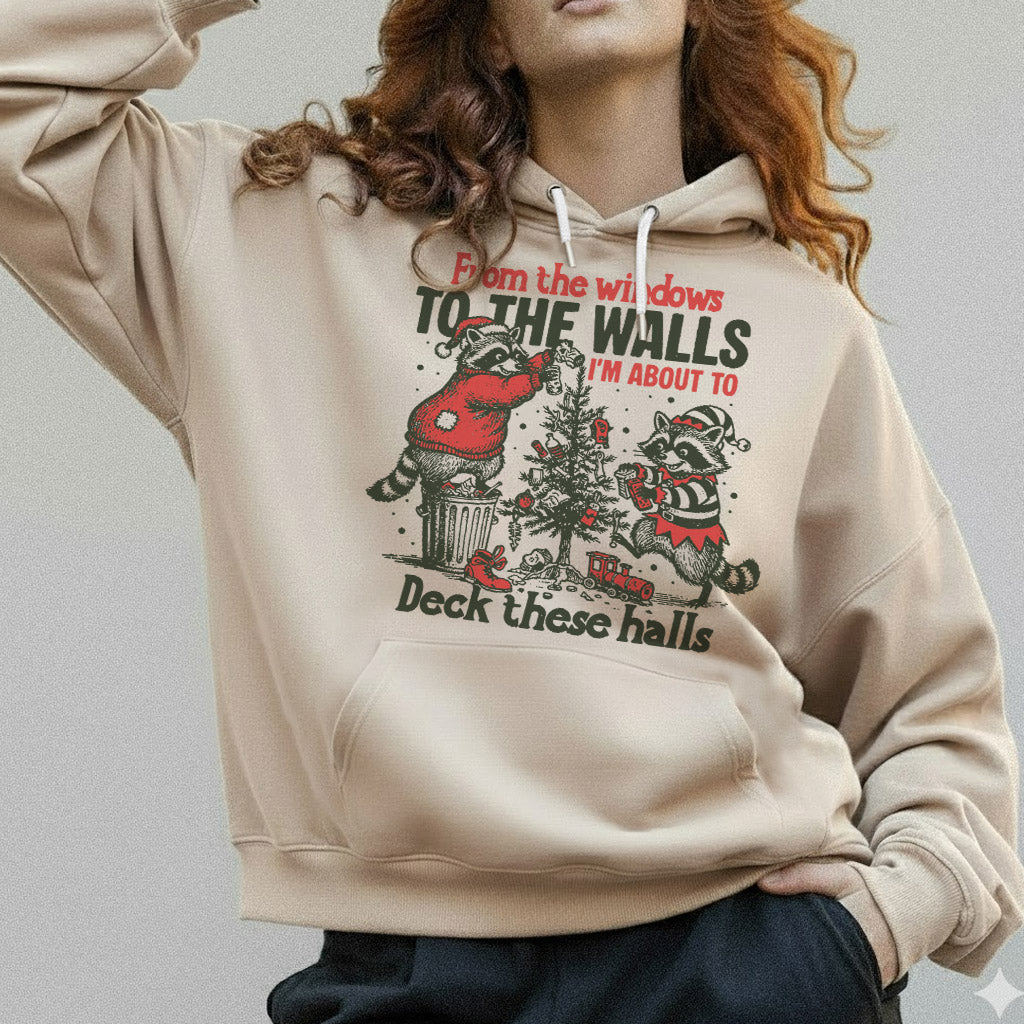 Deck These Halls Cozy Fox Edition - Old Christmas Days - Unisex Tshirt / Hoodie / Sweatshirt