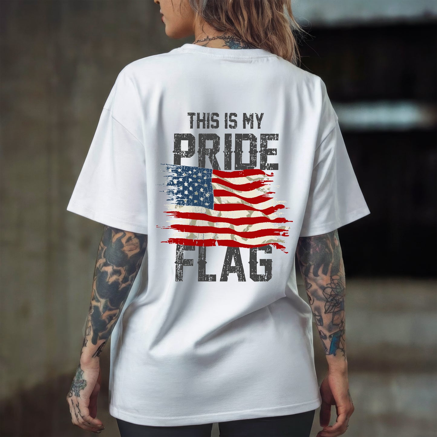 This Is My Pride Flag – 1776 Patriotic T-Shirt Two Sides