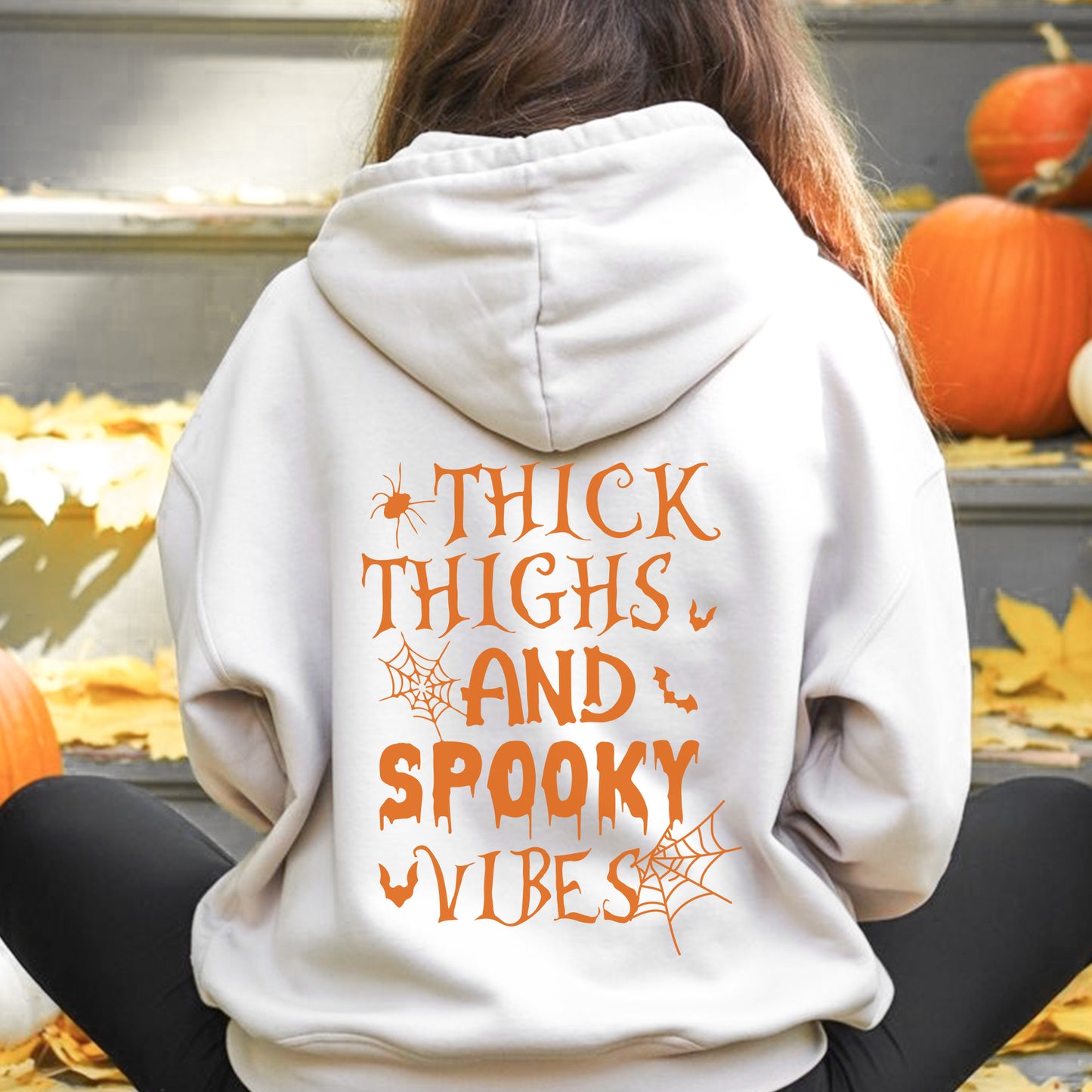 Thick Thighs And Spooky Vibes Halloween T-Shirt Body Positive Confidence Halloween Tee