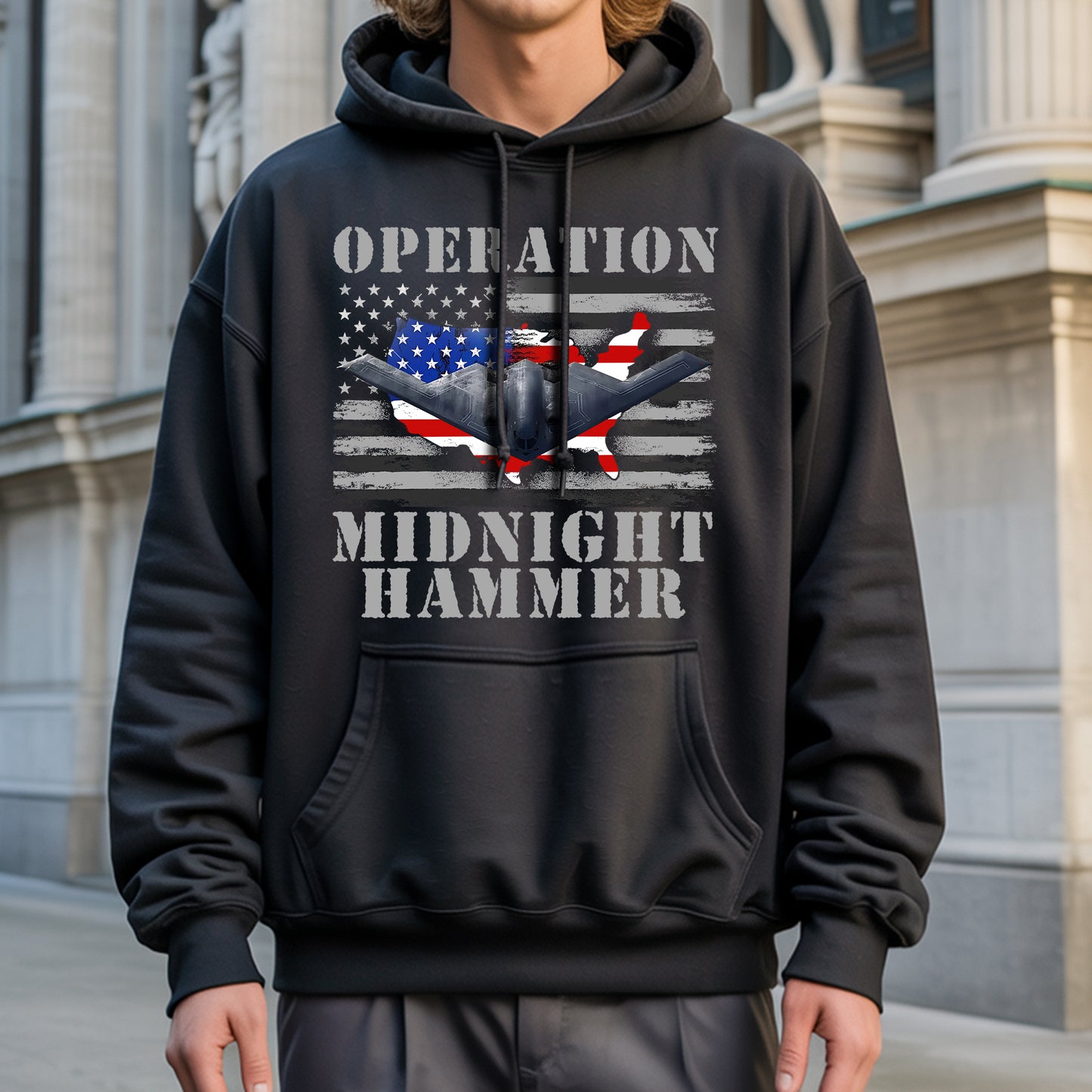 Operation Midnight Hammer Patriotic Christian T-Shirt | God Bless America Military Tribute