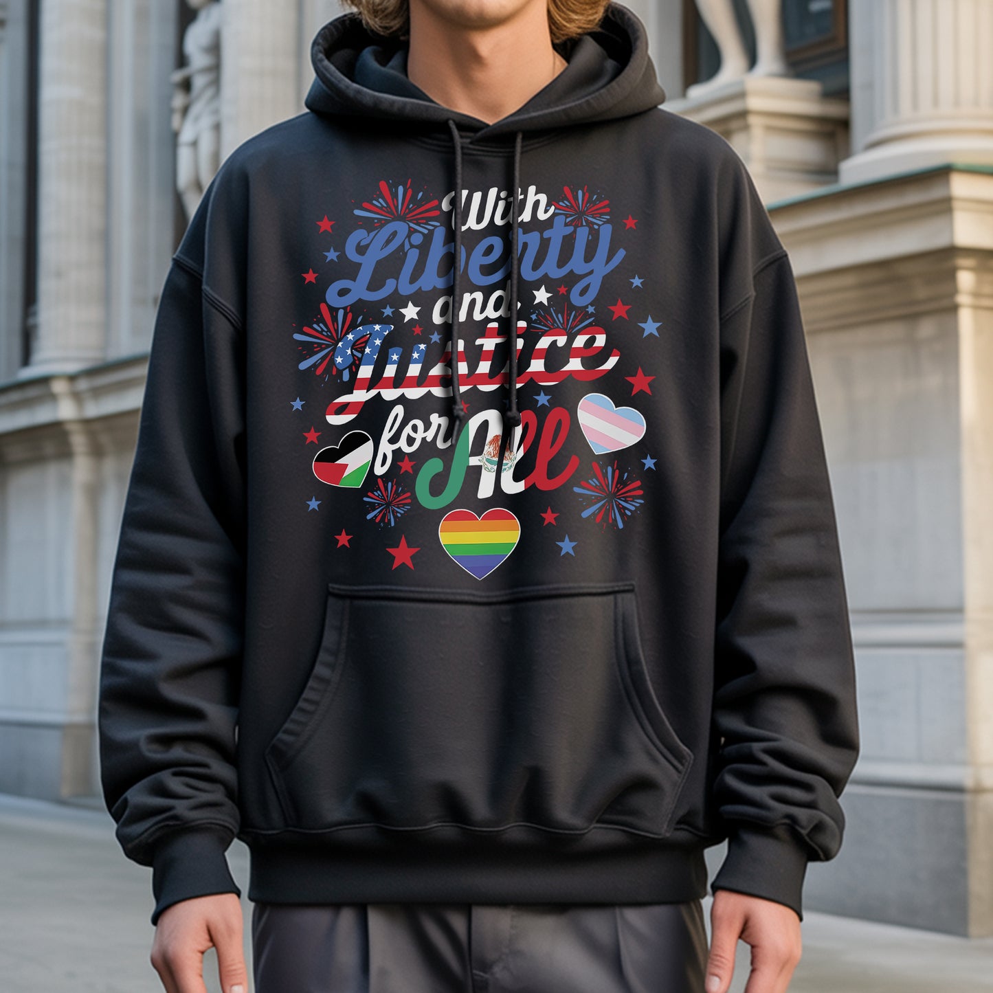 With Liberty and Justice for All T-Shirt - Unity & Equality