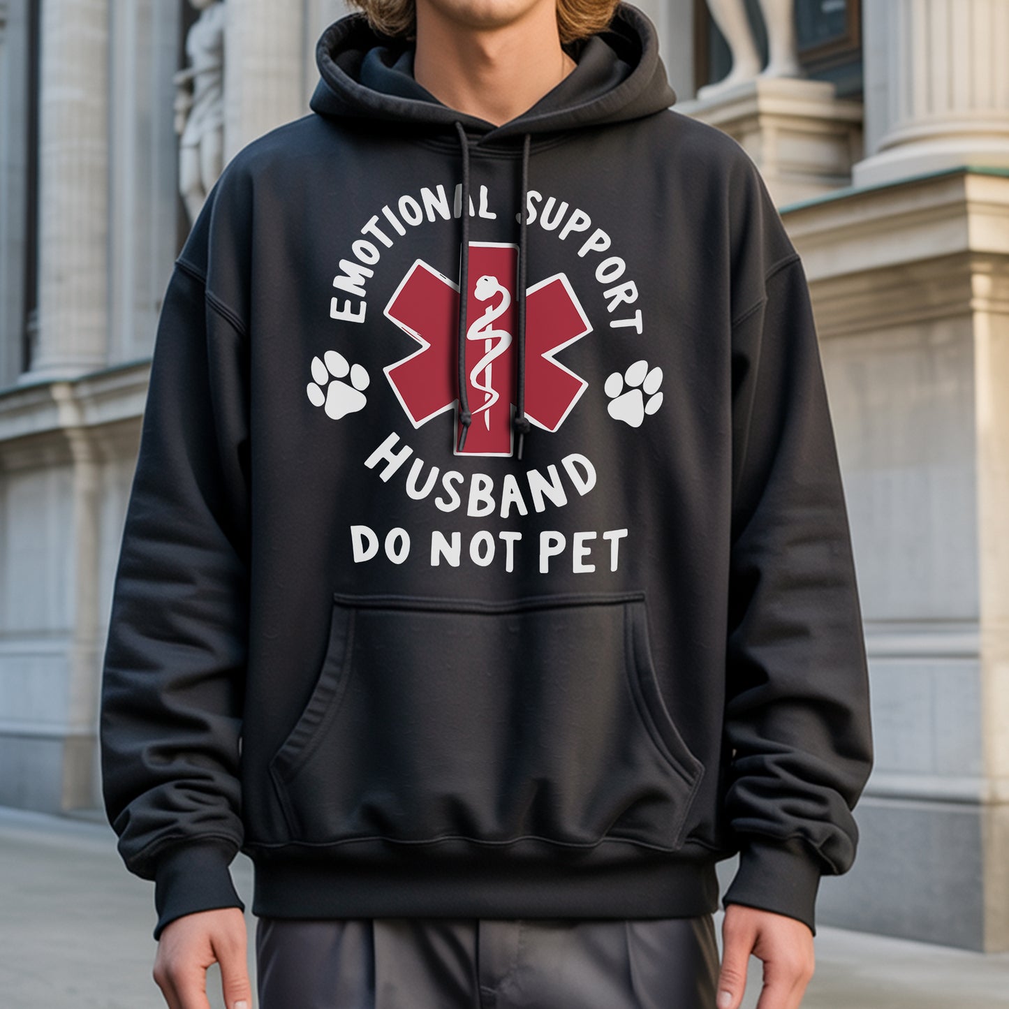 Emotional Support Husband T-Shirt - Do Not Pet