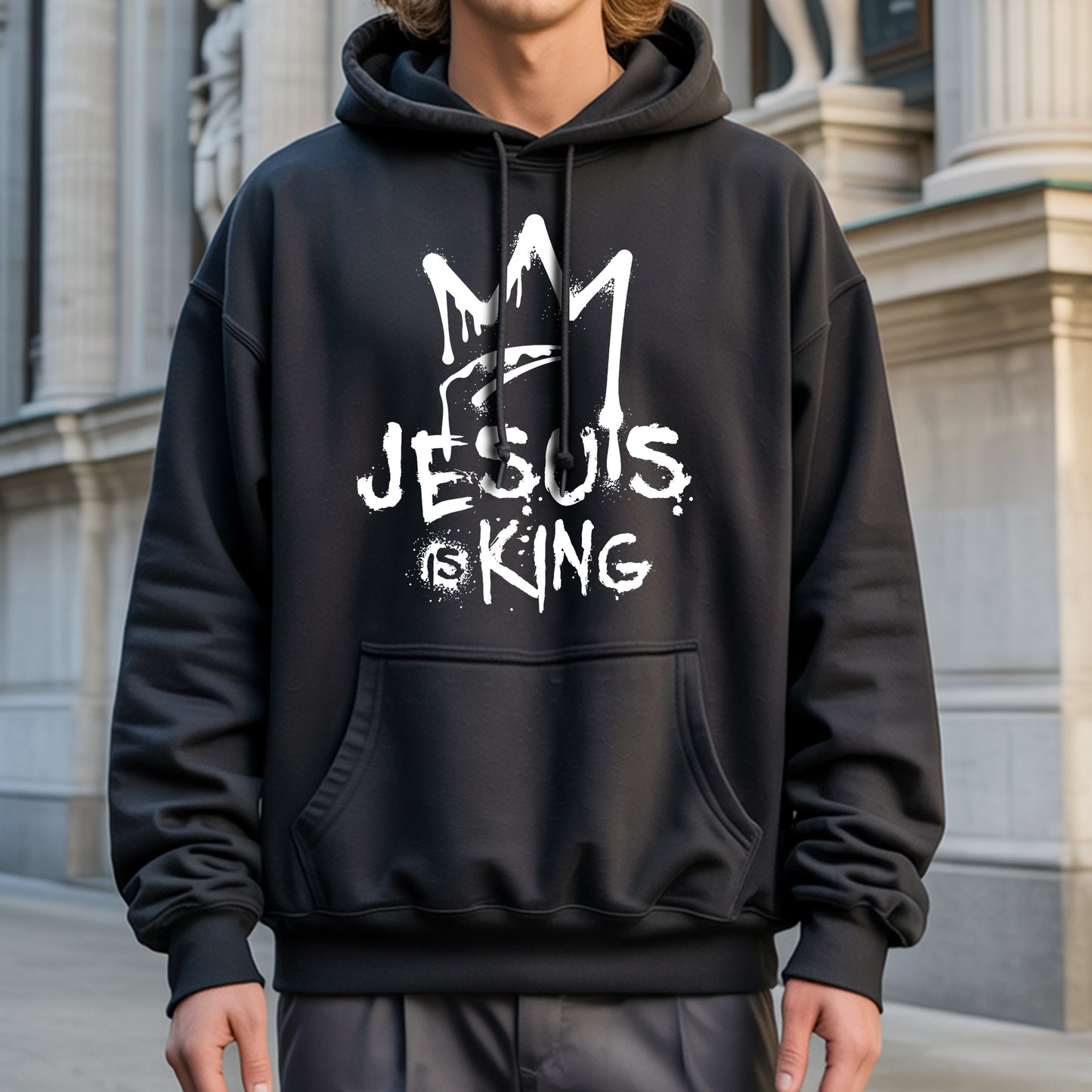 Jesus Is King – Bold Christian Streetwear with Crown Graphic