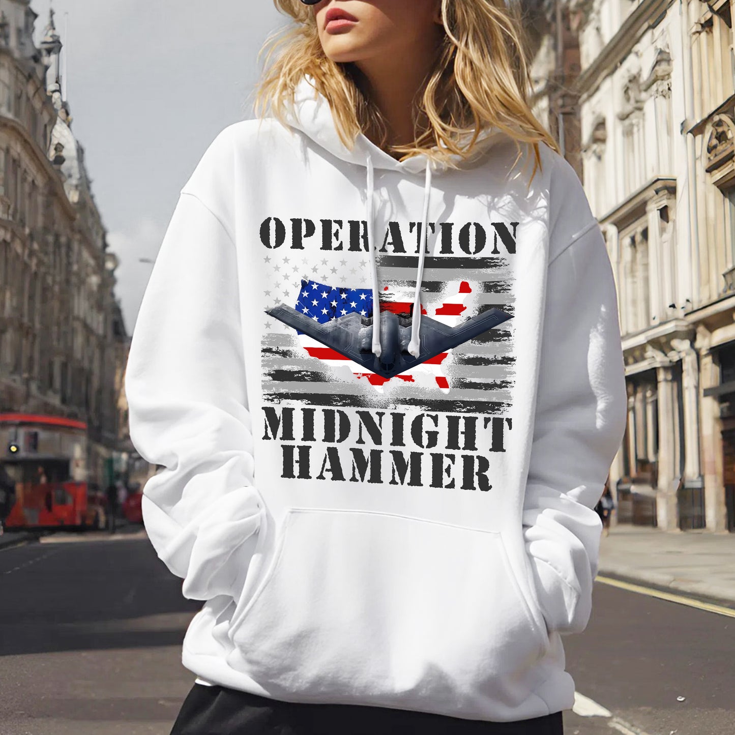 Operation Midnight Hammer Patriotic Christian T-Shirt | God Bless America Military Tribute