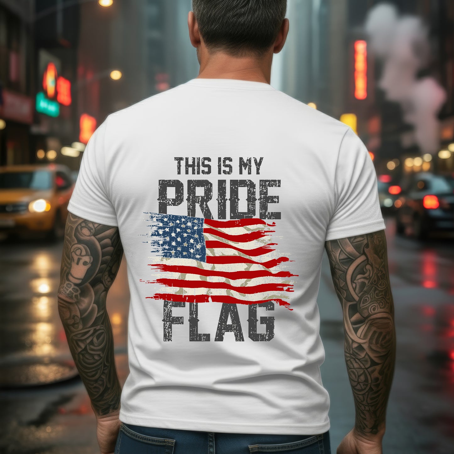 This Is My Pride Flag – 1776 Patriotic T-Shirt Two Sides