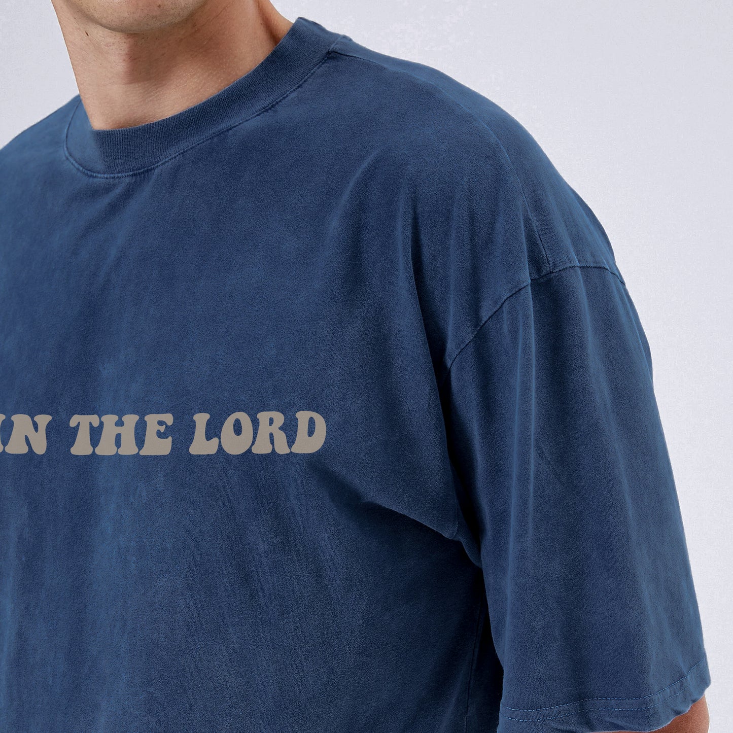 "Trust In The Lord" Unisex Vintage Washed Christian T-Shirt Two Sides | Proverbs 3:5-6 Faith Declaration Tee | Faith Guided Life Apparel