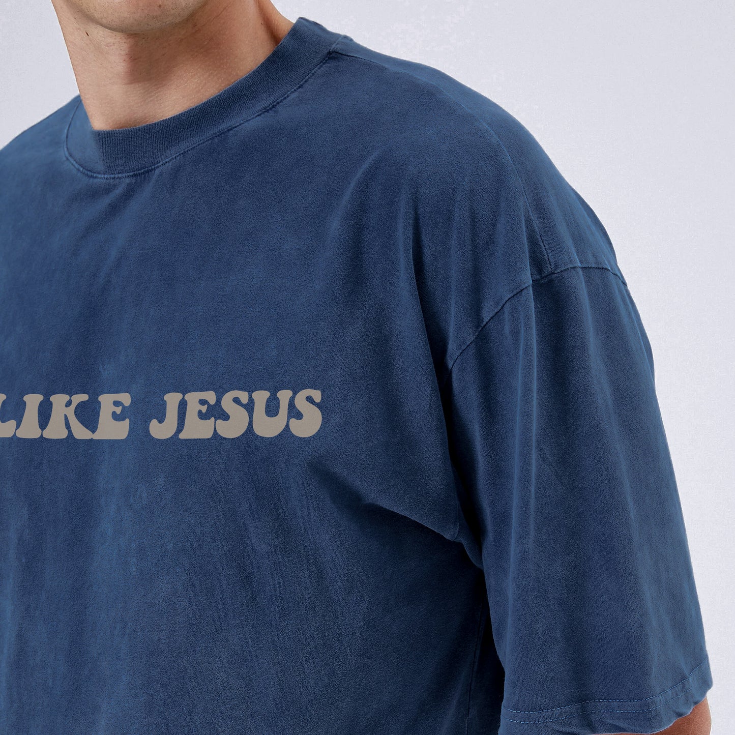 "Love Like Jesus" Unisex Vintage Washed Christian T-Shirt Two Sides | John 13:34-35 Love Command Tee | Faith Guided Life Apparel