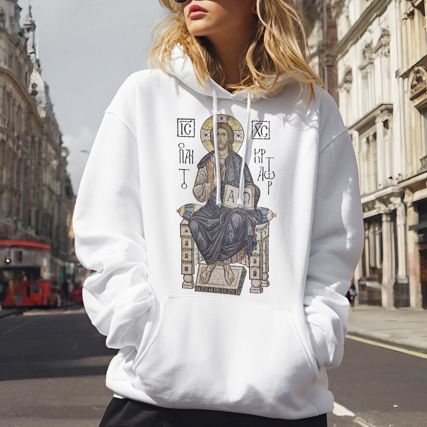 Byzantine Orthodox Jesus Christ Pantocrator T-Shirt - IC XC NIKA Traditional Icon
