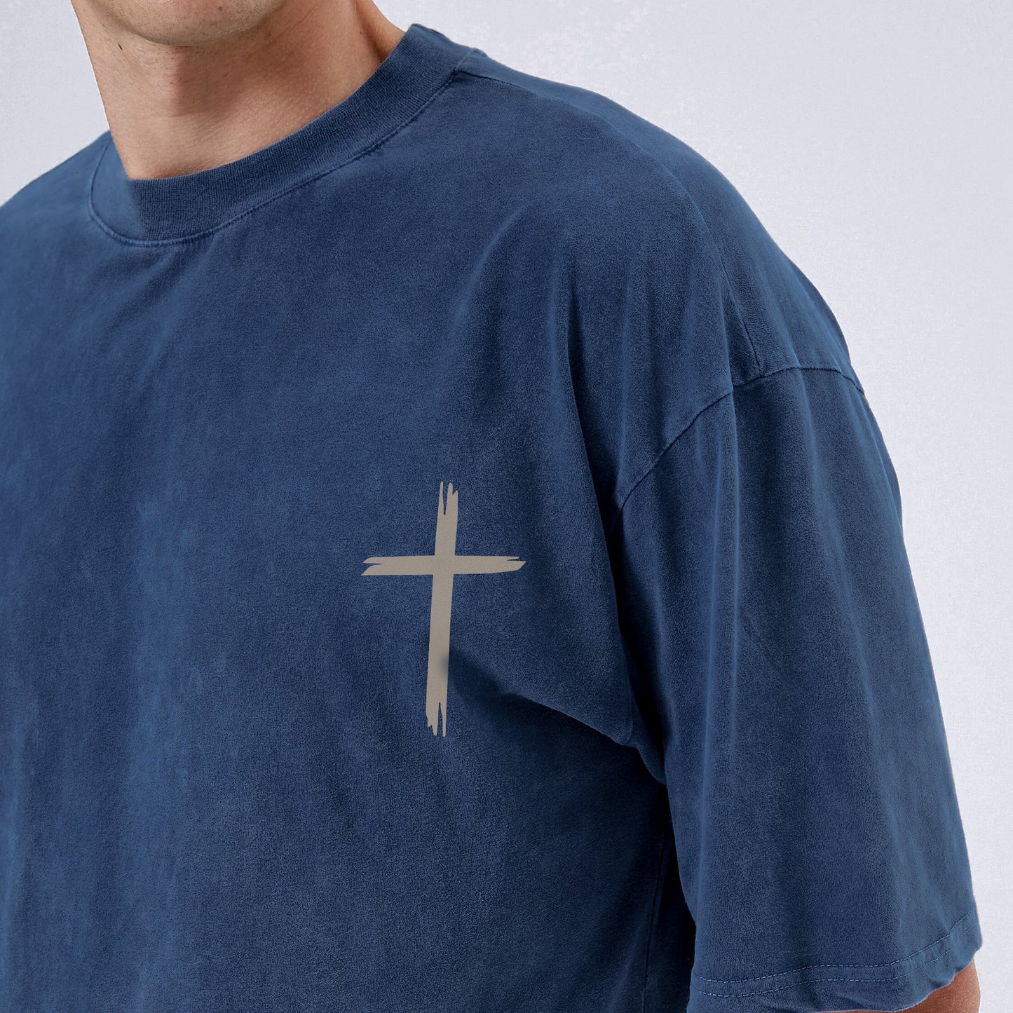 "Living Proof Of A Loving God" Unisex Vintage Washed Christian T-Shirt Two Sides | 1 John 4:19 Testimony Declaration Tee | Faith Guided Life Apparel