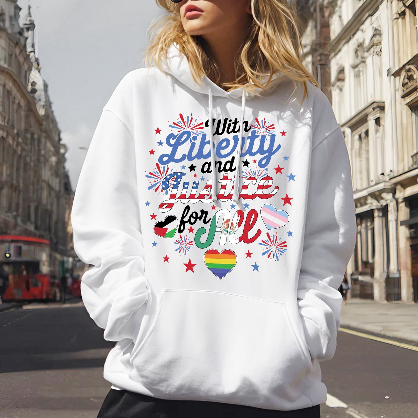 With Liberty and Justice for All T-Shirt - Unity & Equality