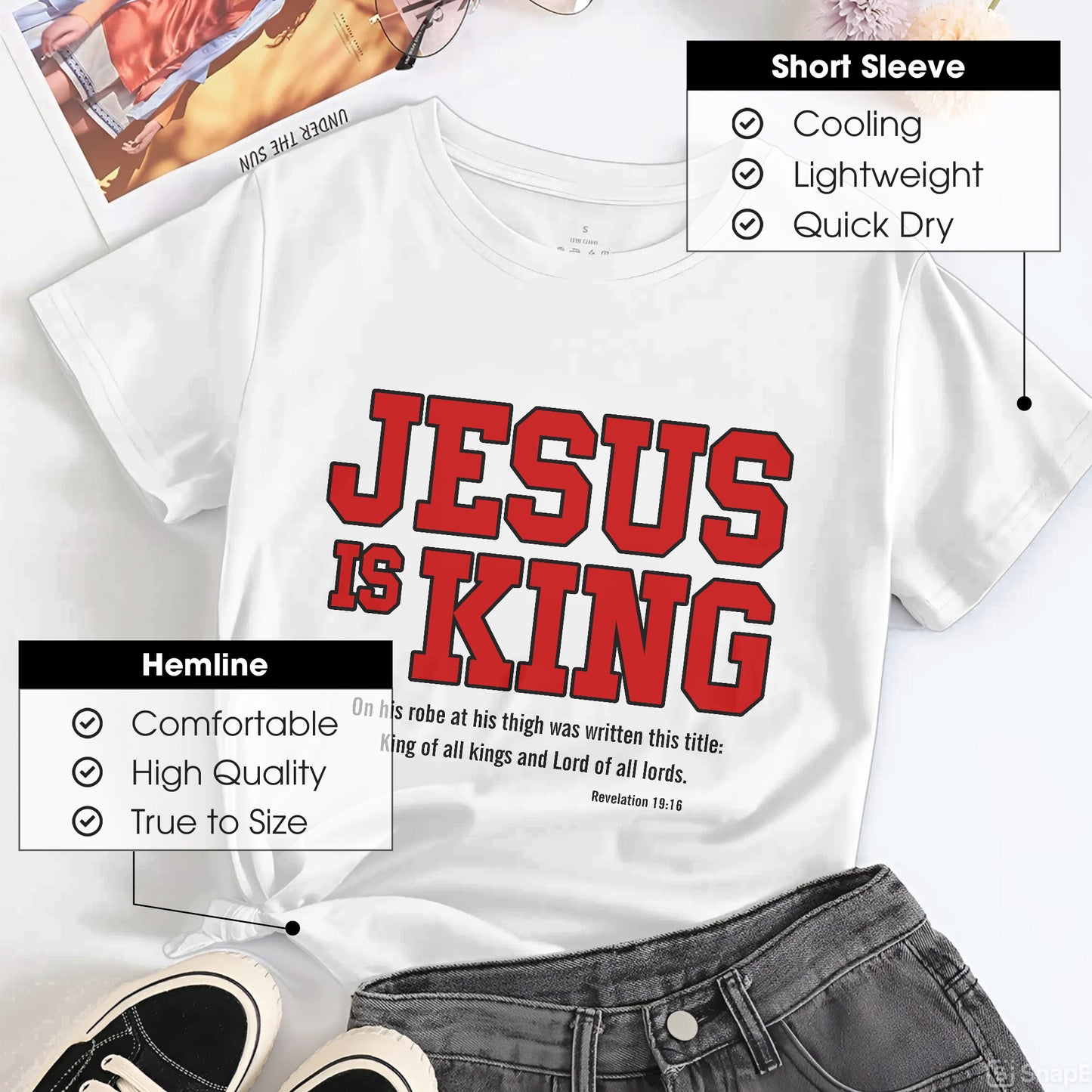 Jesus Is King - King of Kings Revelation 19:16 Christian Declaration