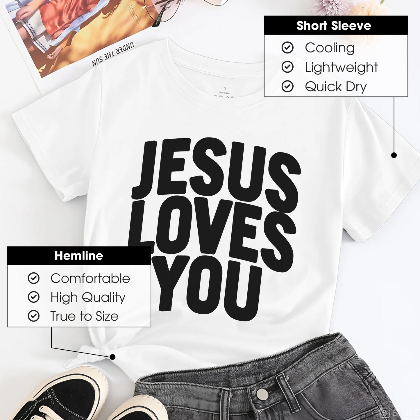 Jesus Loves You T-Shirt - Eternal Love Declaration