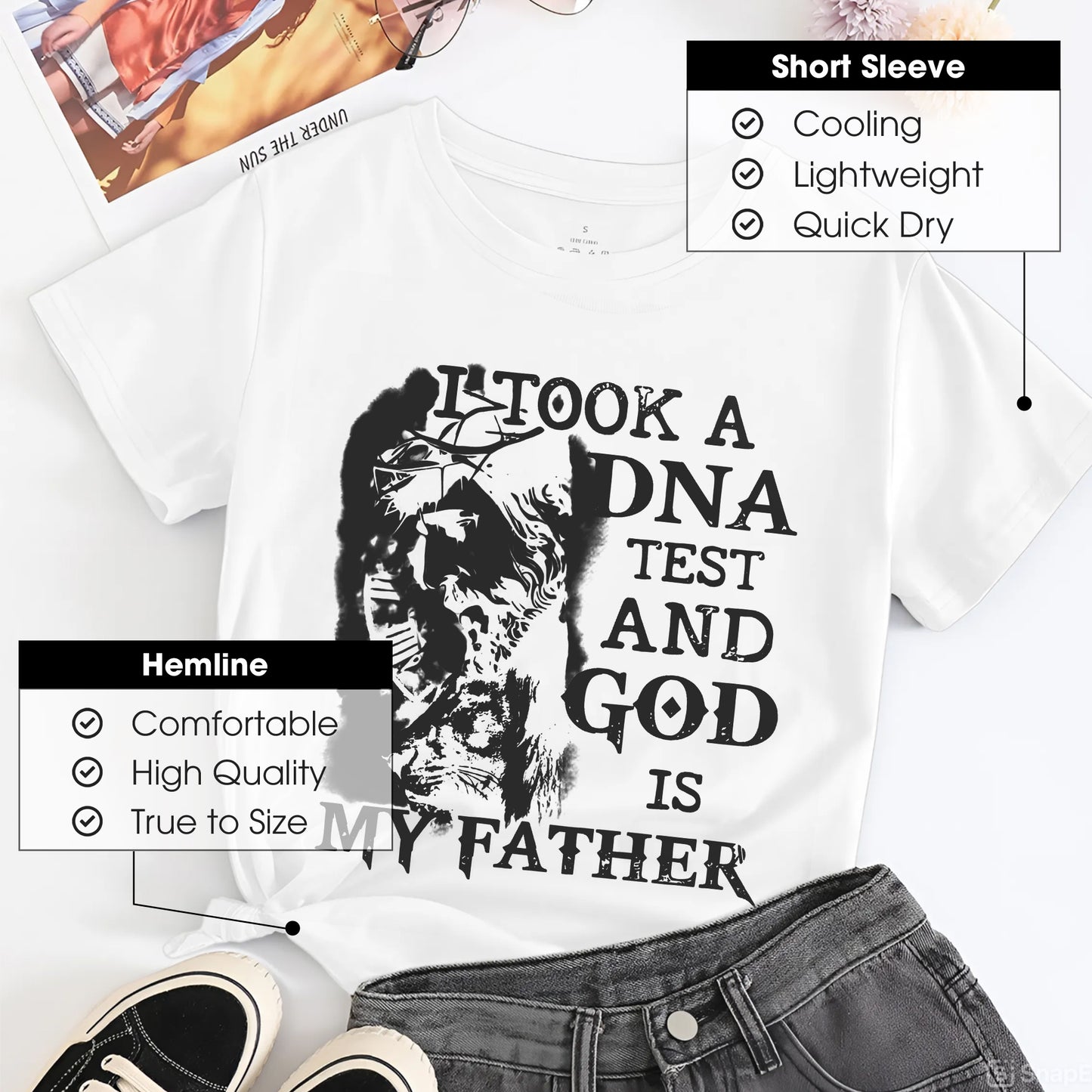 I Took A DNA Test And God Is My Father T-Shirt - Faith Heritage