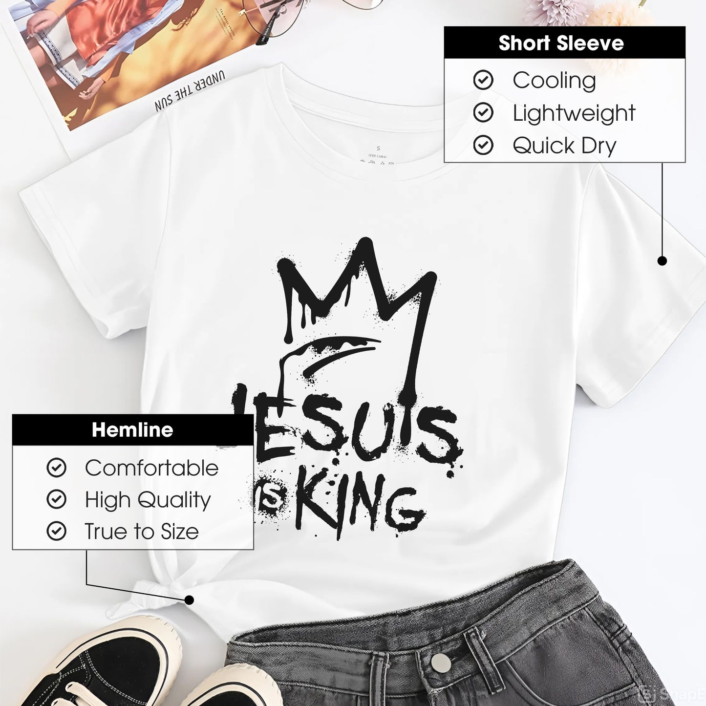 Jesus Is King – Bold Christian Streetwear with Crown Graphic