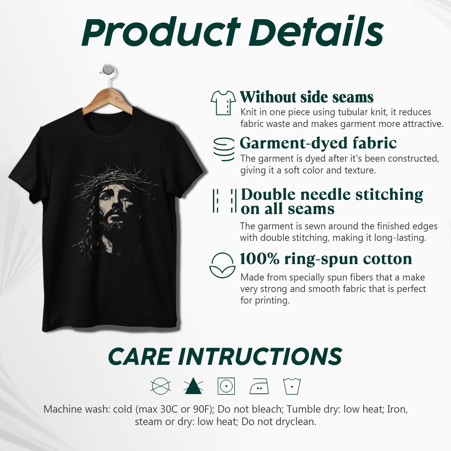 "Jesus Crown of Thorn" Unisex Style Christian T-Shirt | Matthew 27:29 Sacrifice Declaration Tee | Faith Guided Life Apparel