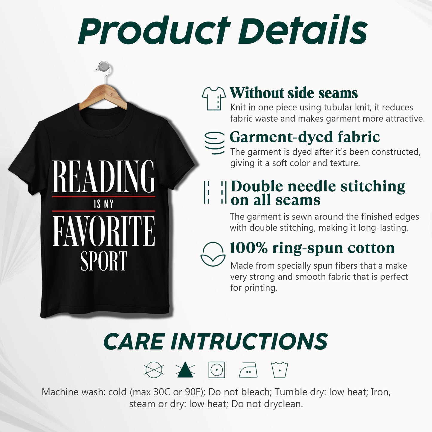 Reading Is My Favorite Sport T-Shirt - Book Lover Declaration