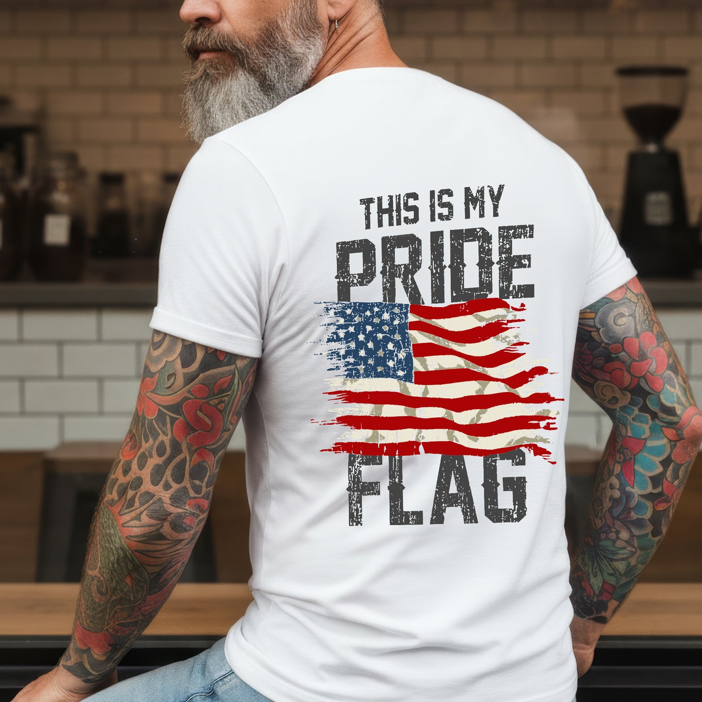 This Is My Pride Flag – 1776 Patriotic T-Shirt Two Sides