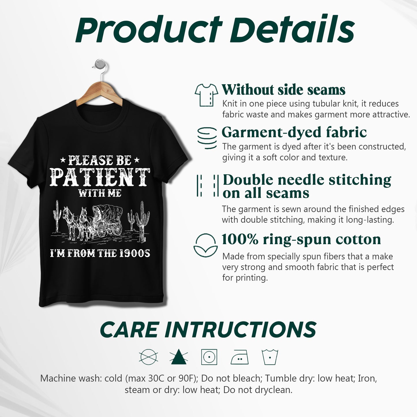 Please Be Patient With Me I'm From The 1900s T-Shirt - Vintage Humor