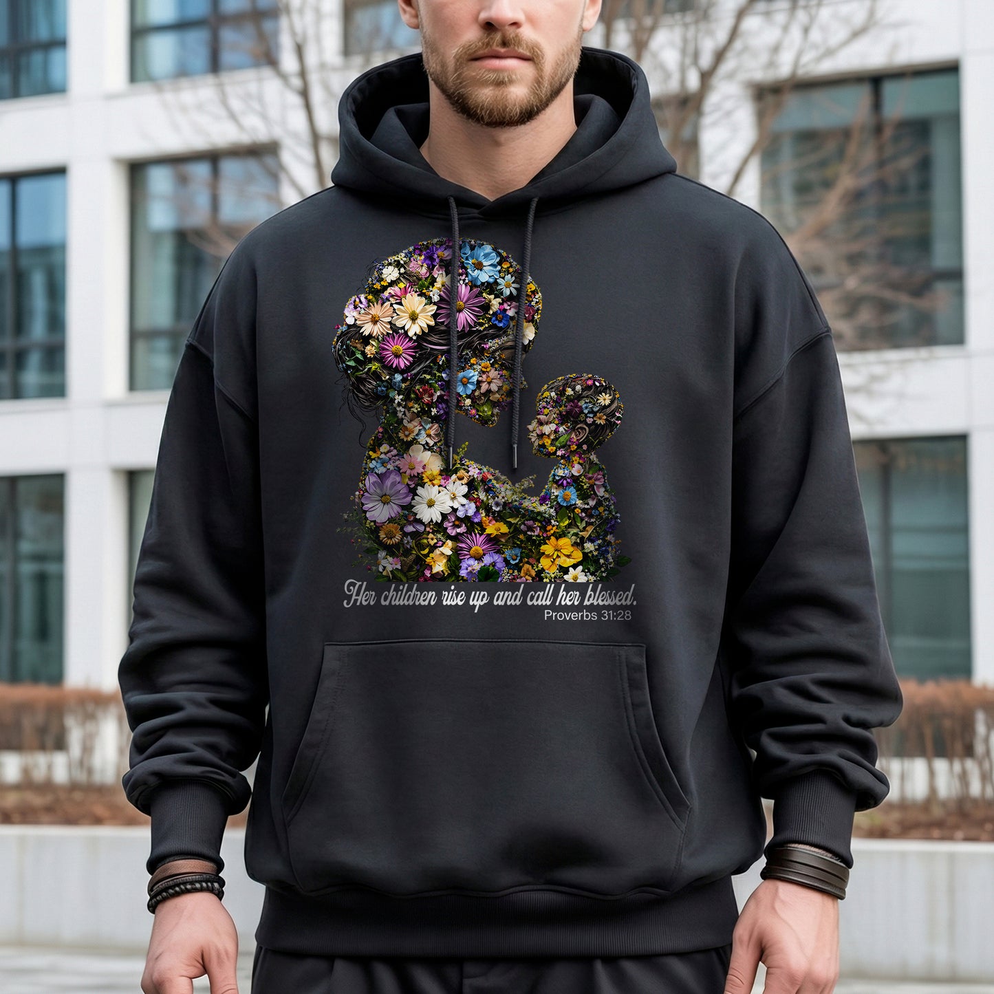 Floral Motherhood - Proverbs 31:28 – Unisex Tshirt / Hoodie / Sweatshirt