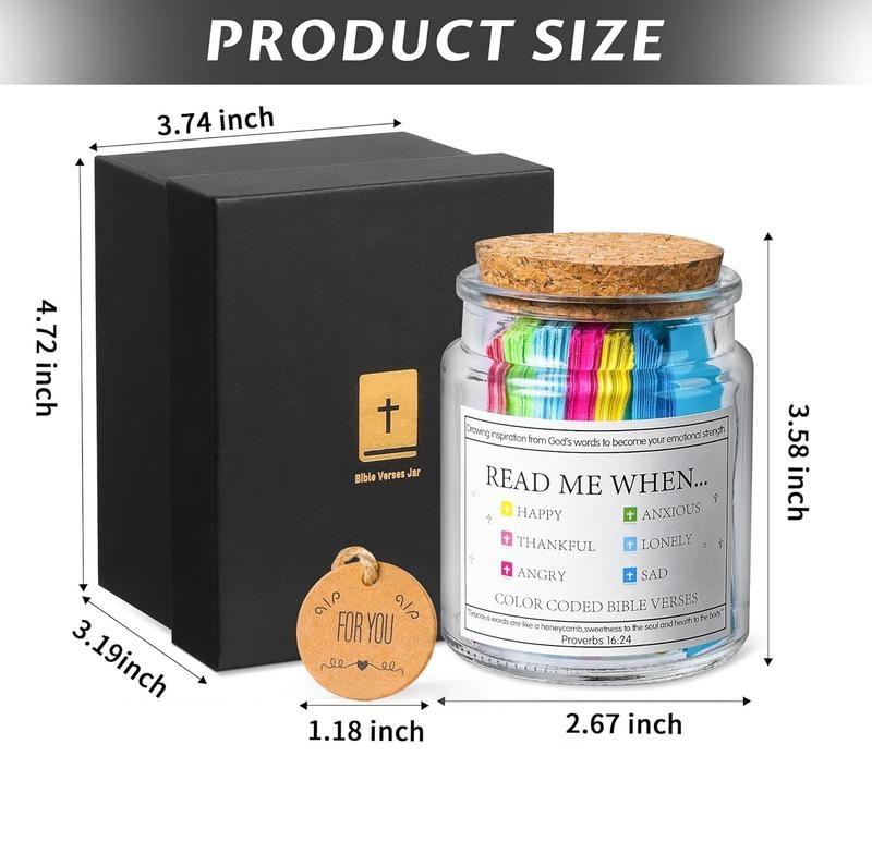 Bible Verse Jar Read Me When - Emotions & Feelings- Christian Gifts