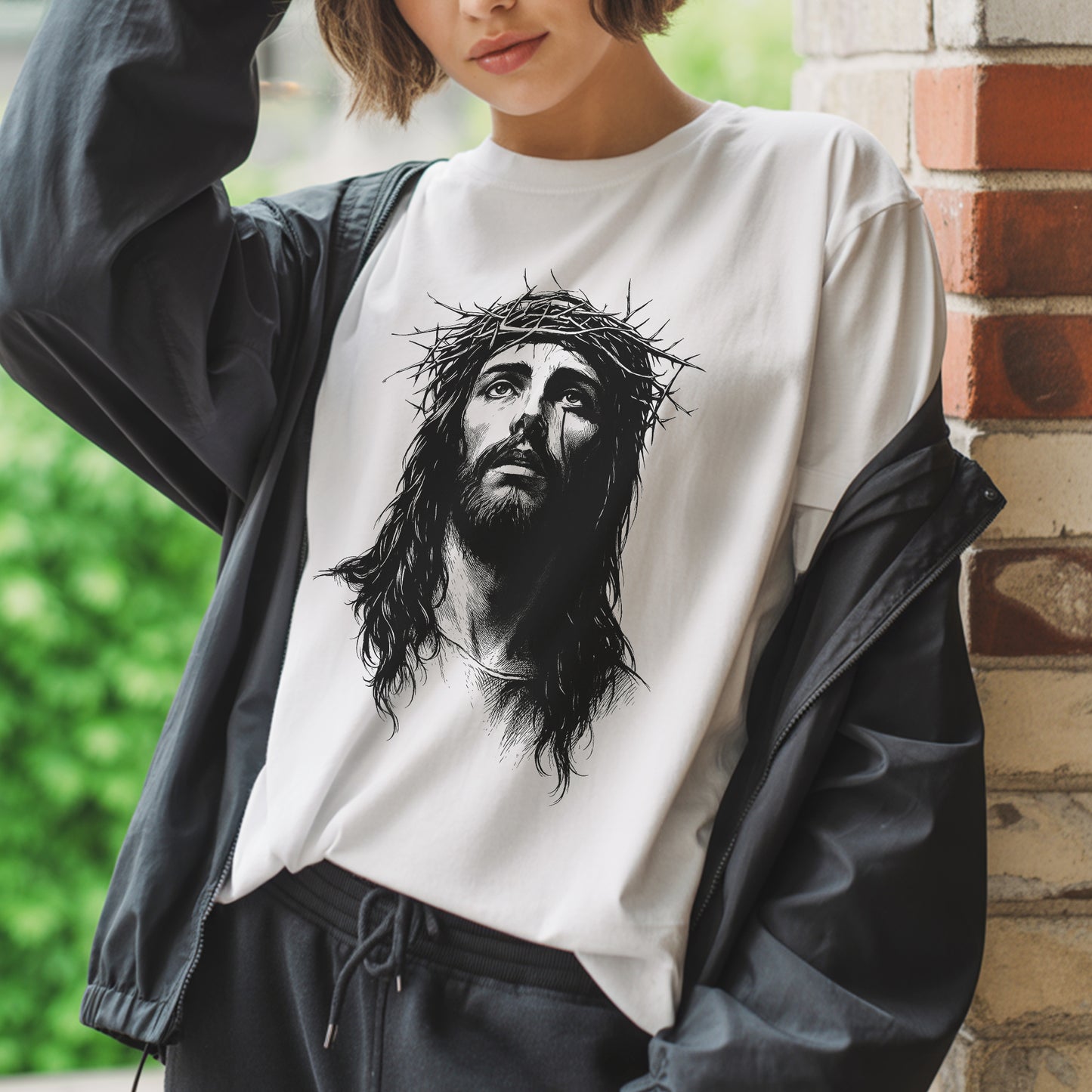 "Jesus Crown of Thorn" Unisex Style Christian T-Shirt | Matthew 27:29 Sacrifice Declaration Tee | Faith Guided Life Apparel