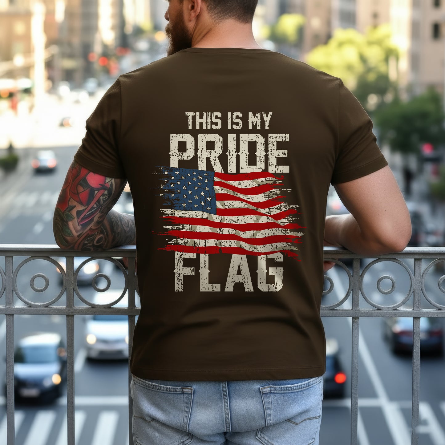 This Is My Pride Flag – 1776 Patriotic T-Shirt Two Sides
